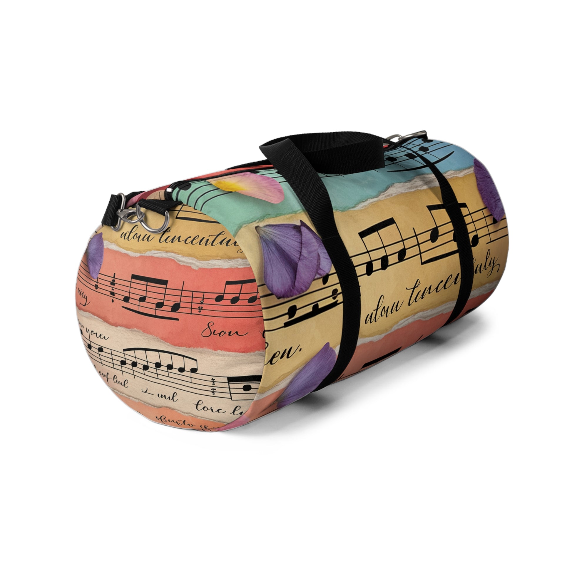 Torn Type Beat Sheet Music Multi-Color Duffel Bag, Artsulli - Art is Long, Life is Short, Bags, , , , , , , 