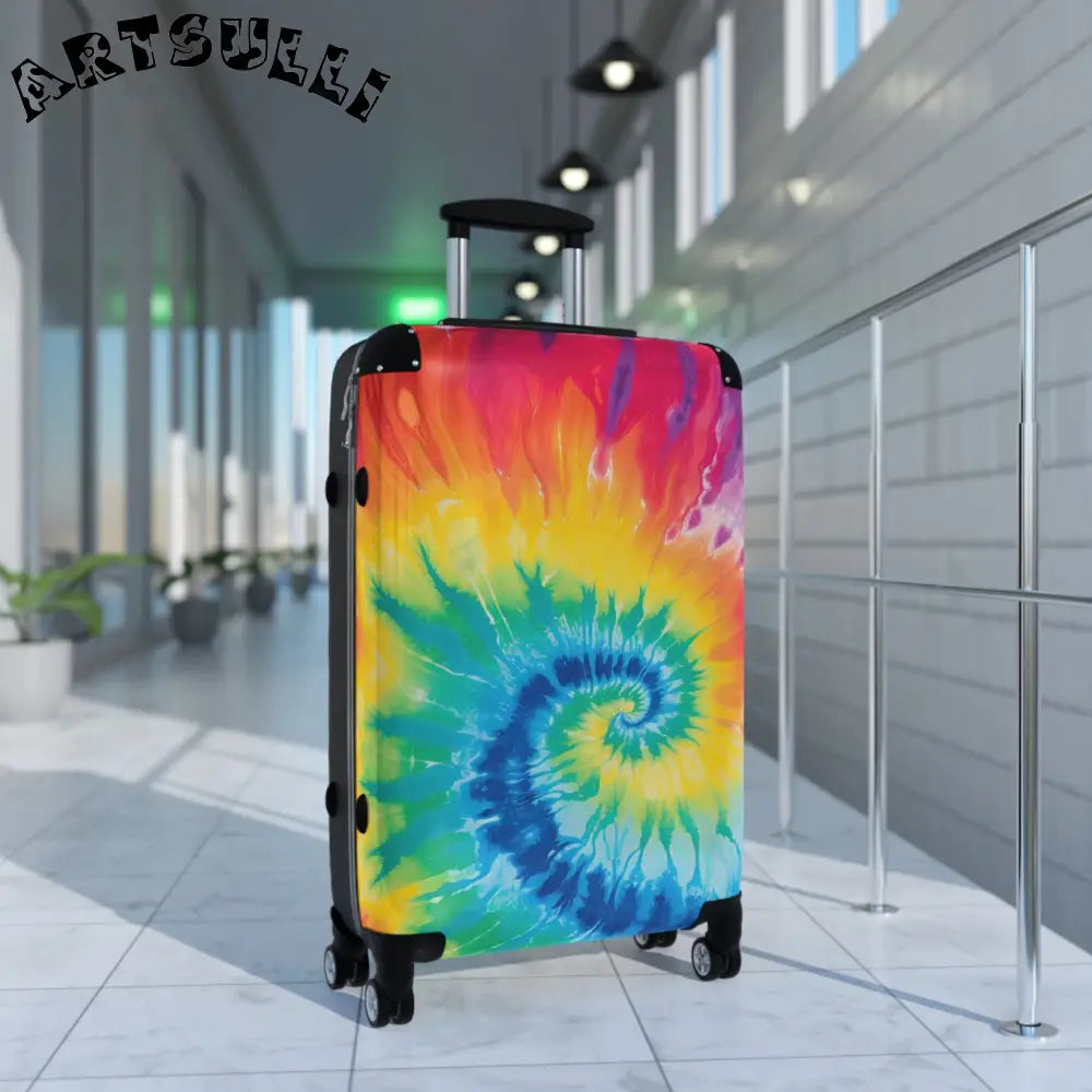 JAKKOUTTHEBXX Tie Dye Spinner Luggage 2025