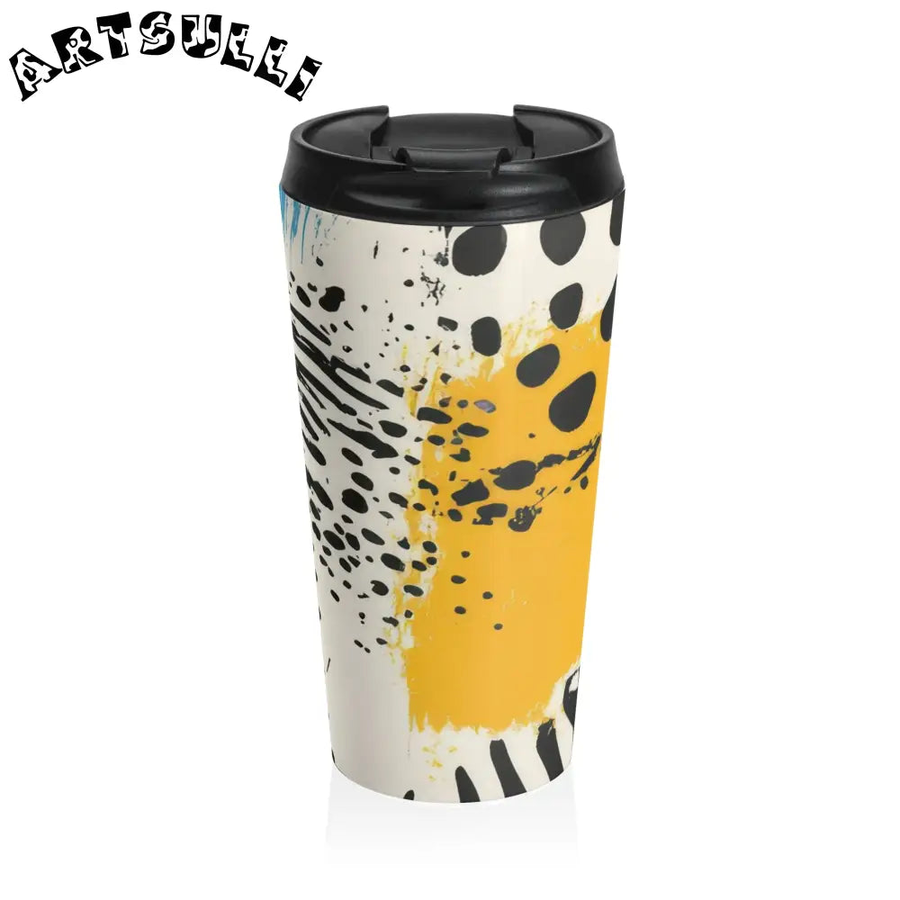 JAKKOUTTHEBXX Rae Zebra Rhapsody Stainless Steel Travel Mug