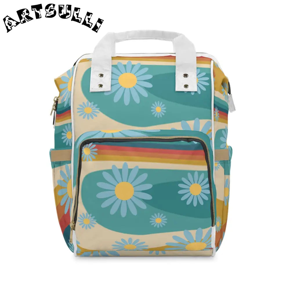 JAKKOUTTHEBXX Psychedelic Floral Hills Multi-Color Multifunctional
