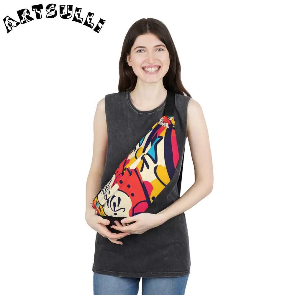 JAKKOUTTHEBXX Comic x Pop Art Large Fanny Pack JAKKOUTTHEBXX