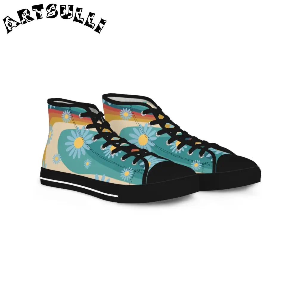 JAKKOUTTHEBXX Psychedelic Floral Hills Multi-Color Men’s High Top