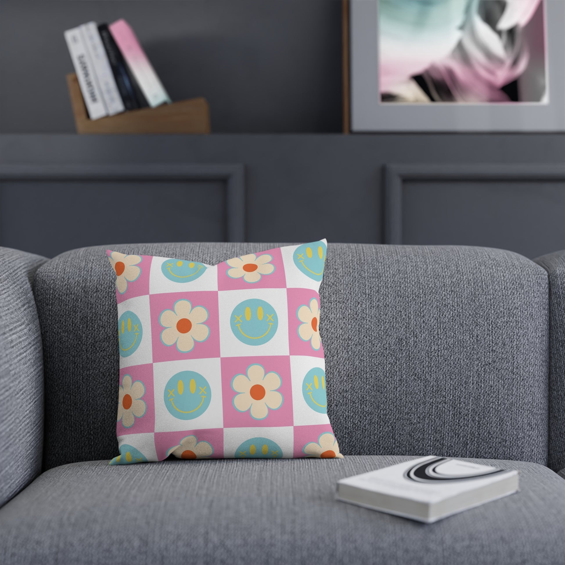 Madotsukis Grin Bloom II Cushion, Artsulli - Art is Long, Life is Short, Home Decor, , , , , , , 