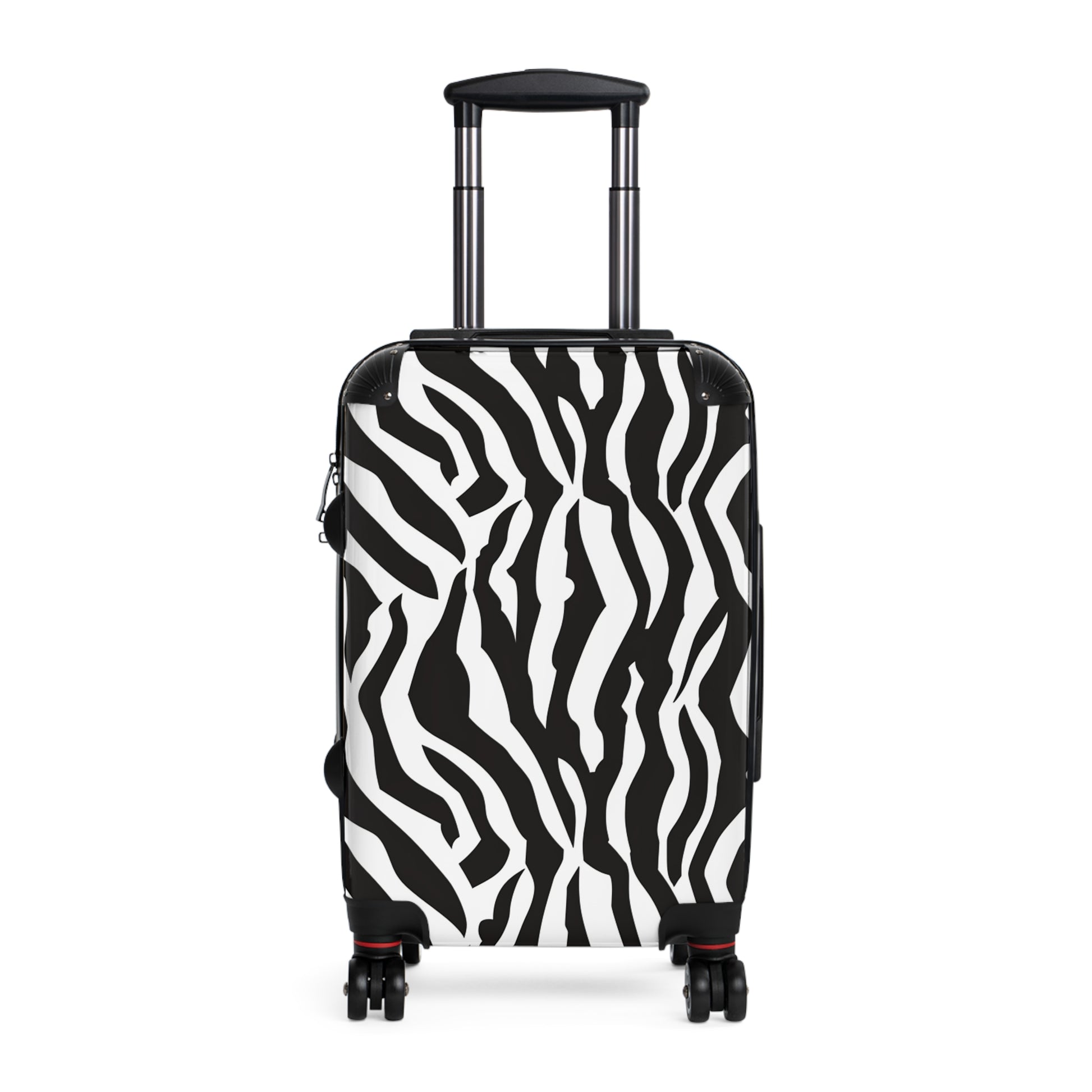 Black  White Drag Zebra Fabric Suitcase, Artsulli - Art is Long, Life is Short, Bags, Size, Small, Color, Black, , , 95602413895381