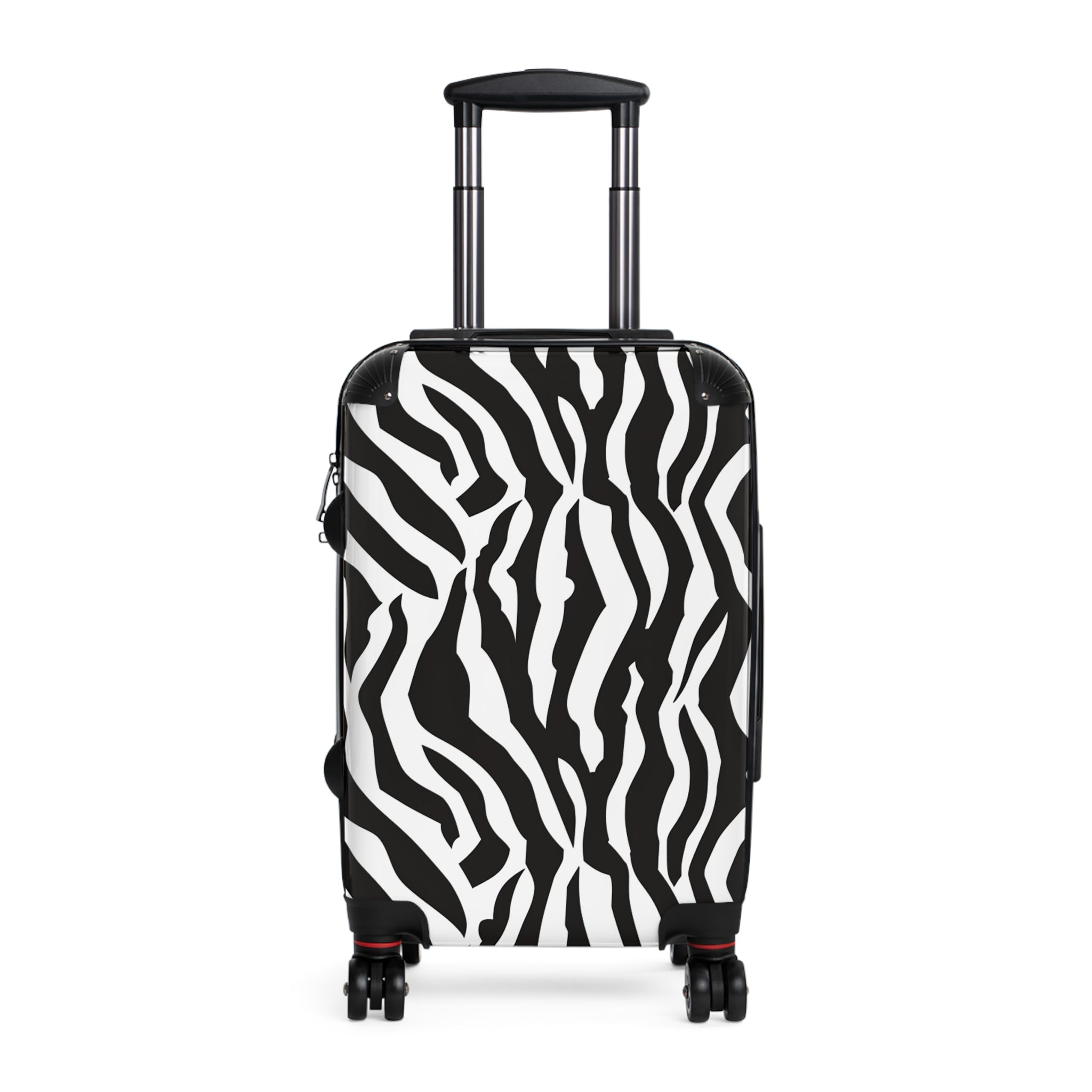 Black  White Drag Zebra Fabric Suitcase, Artsulli - Art is Long, Life is Short, Bags, Size, Small, Color, Black, , , 95602413895381