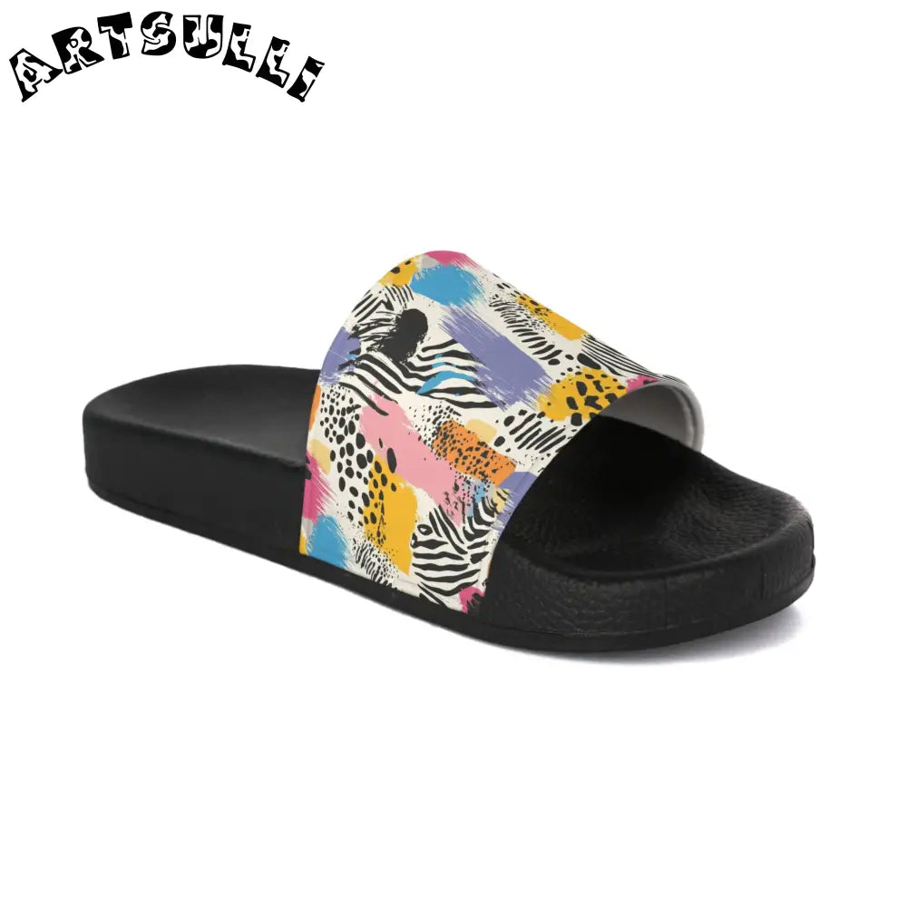 JAKKOUTTHEBXX Rae Zebra Rhapsody II Men’s Slide Sandals