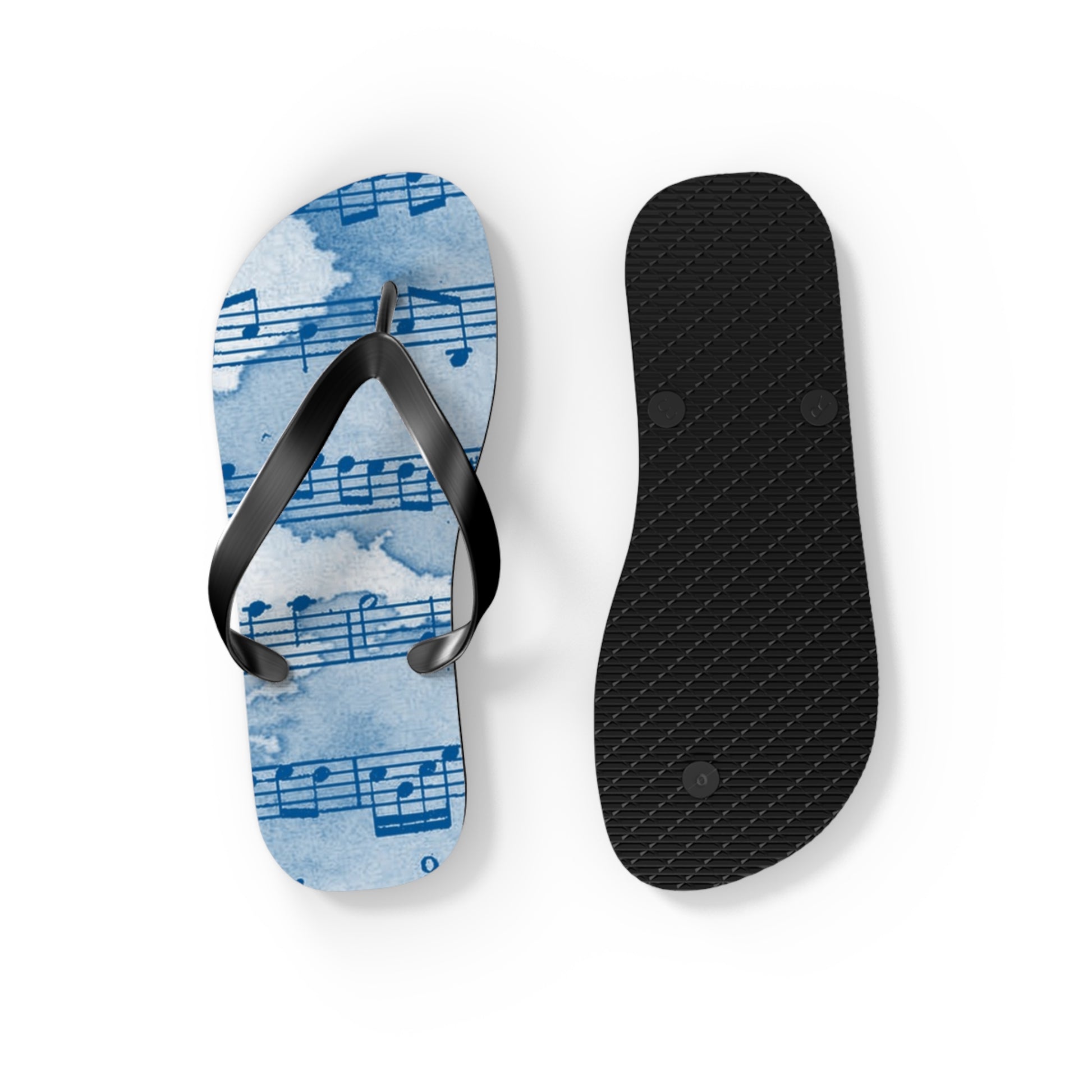 Drip Spill Type Beat Sheet Music Blue Flip Flops, Artsulli - Art is Long, Life is Short, Shoes, , , , , , , 