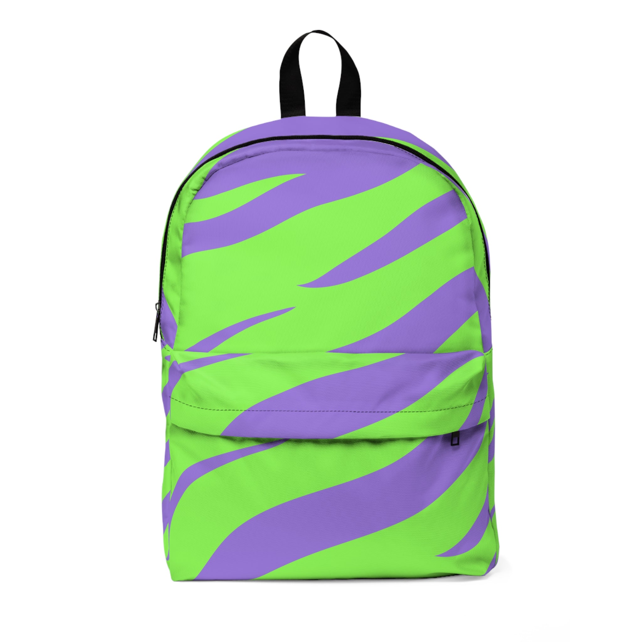 Tyrannosaurus Print Green and Purple Unisex Classic Backpack, Artsulli - Art is Long, Life is Short, Bags, Size, One size, , , , , 15168757900578