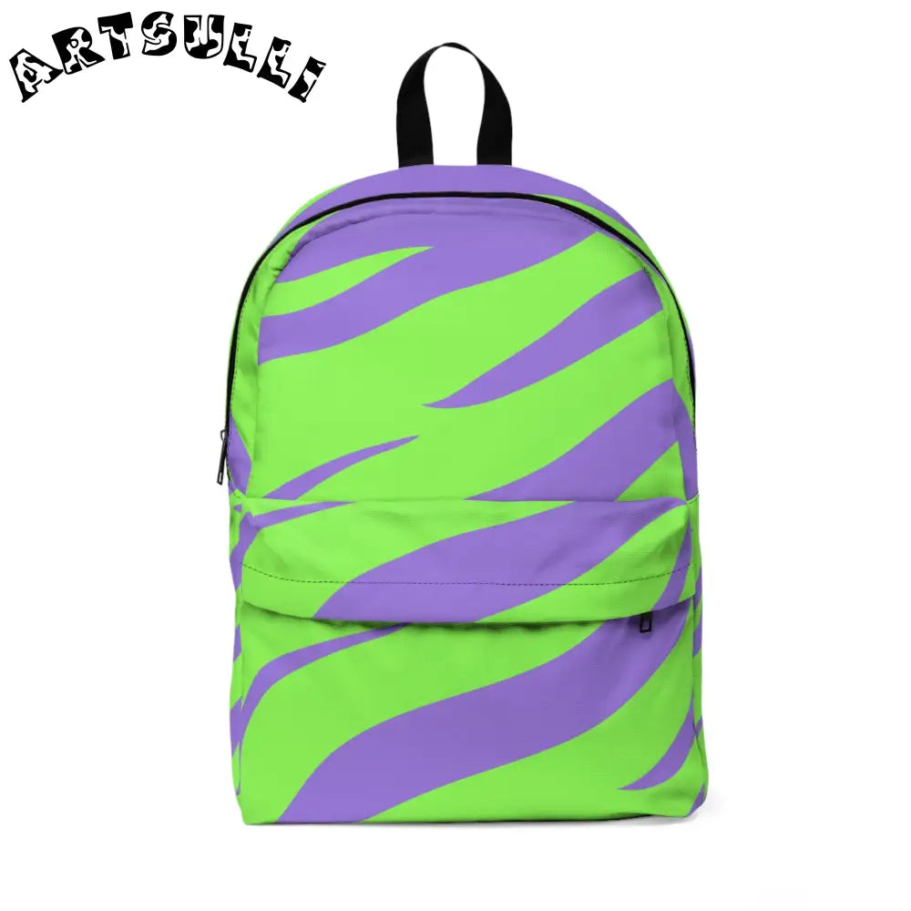 JAKKOUTTHEBXX Tyrannosaurus Print Green and Purple Unisex Classic