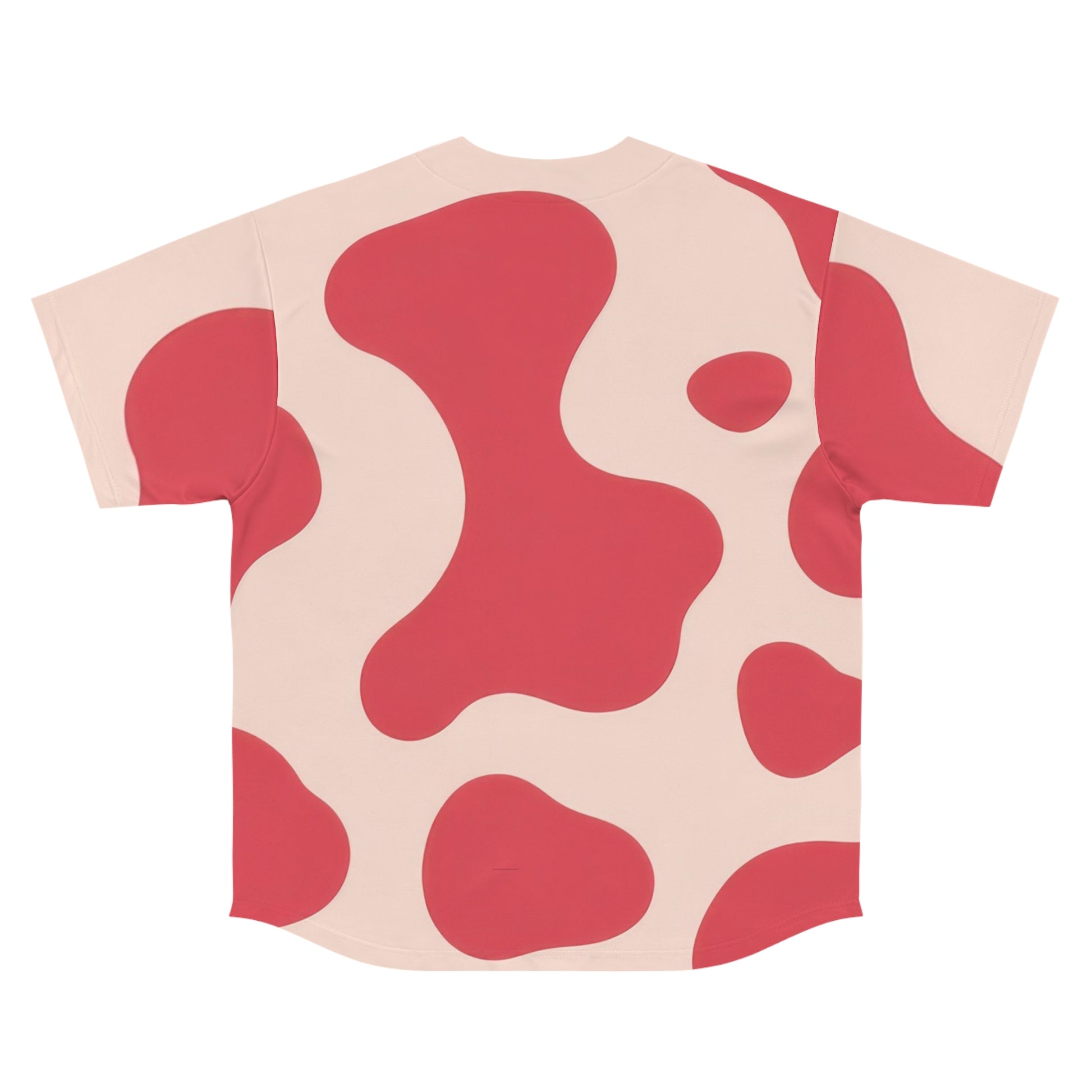 Red Jungle Cow Men's Baseball Jersey (AOP), Artsulli - Art is Long, Life is Short, All Over Prints, , , , , , , 