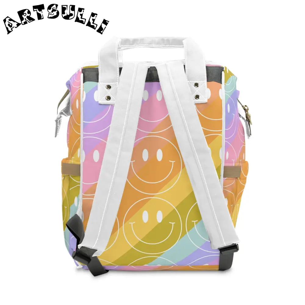 JAKKOUTTHEBXX Smiley Face x Rainbow Stripes Multi-Color