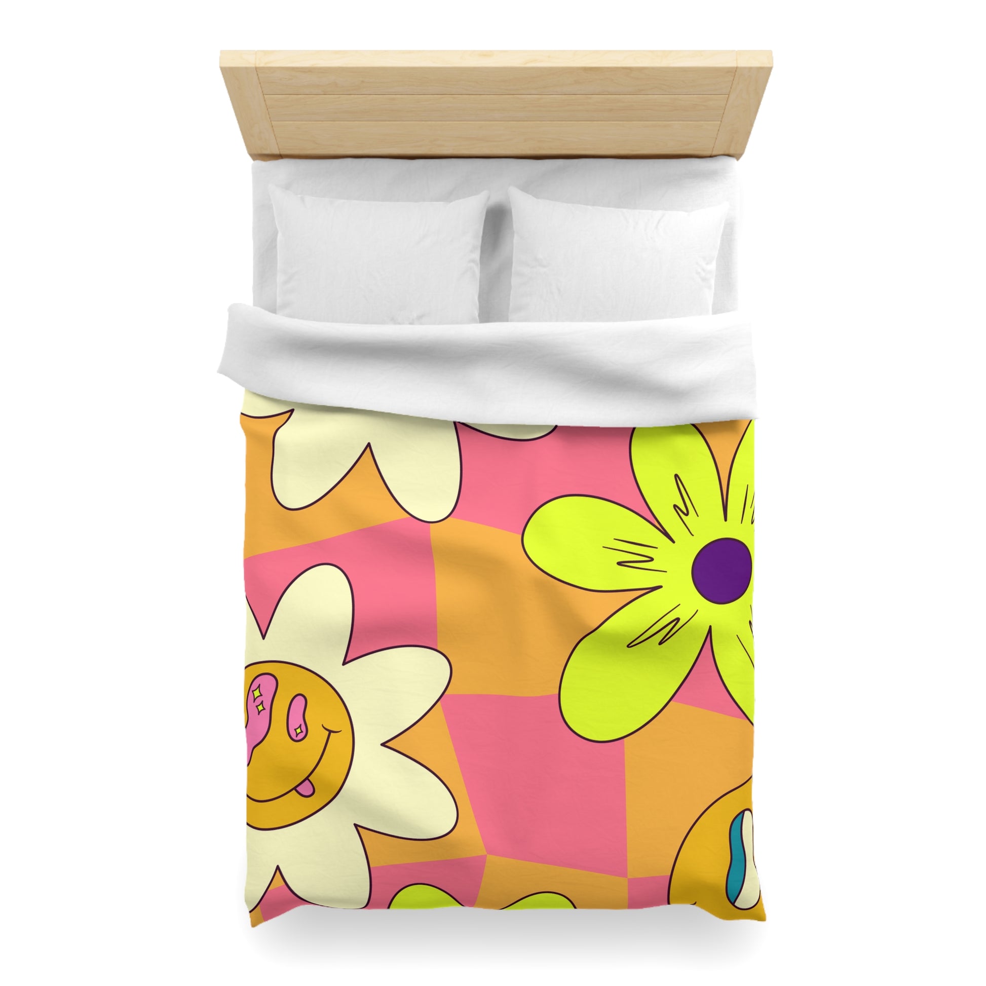 Trippy Sour Face Rave Microfiber Duvet Cover, Artsulli - Art is Long, Life is Short, Home Decor, , , , , , , 