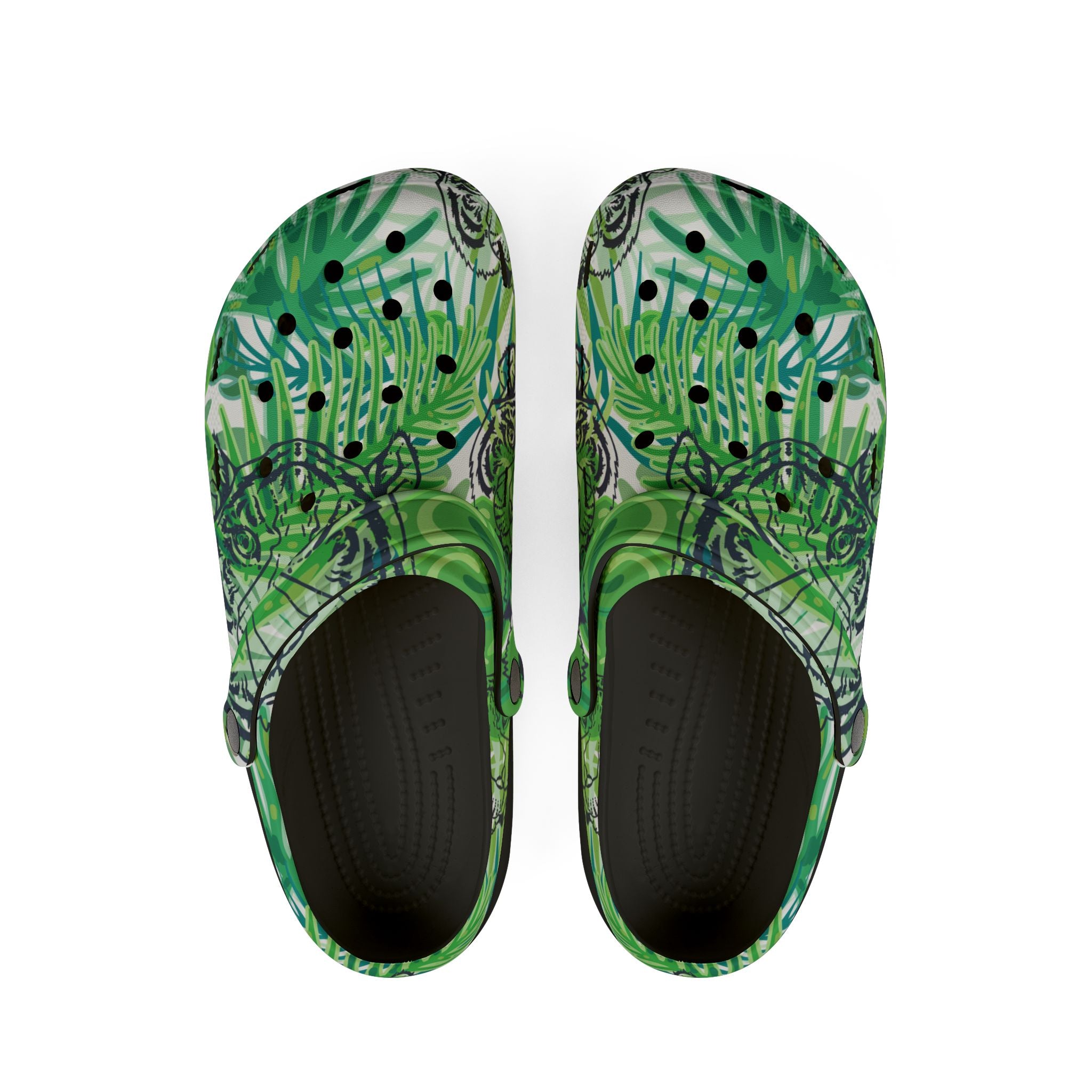McIans Chartreuse Jungle EVA Foam Rubber Shoes (AOP), Artsulli - Art is Long, Life is Short, Shoes, Size, US 6 (Women's), Color, Black, , , 68303696966853