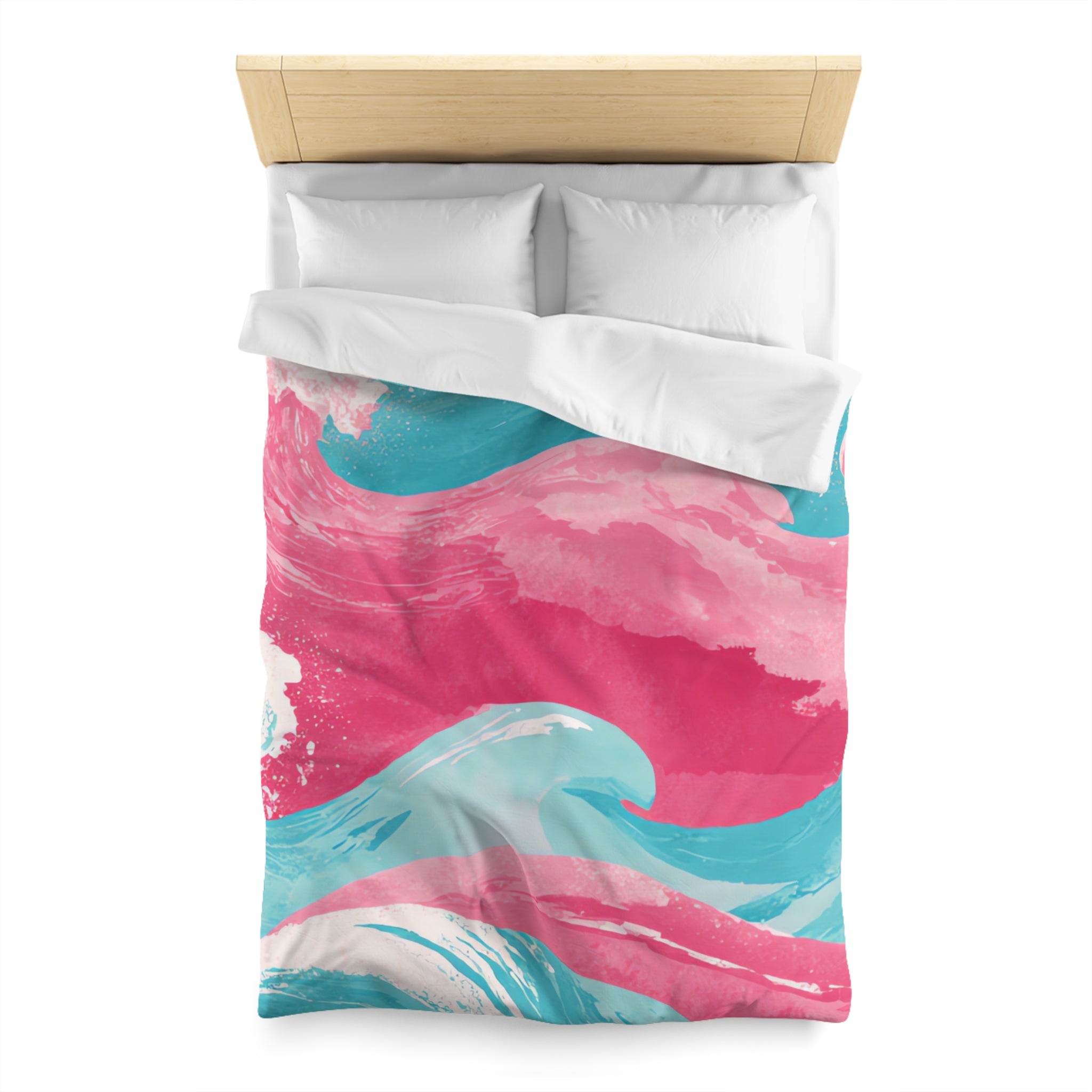 The Great Pastelwave Pink and Blue Microfiber Duvet Cover, Artsulli - Art is Long, Life is Short, Home Decor, , , , , , , 