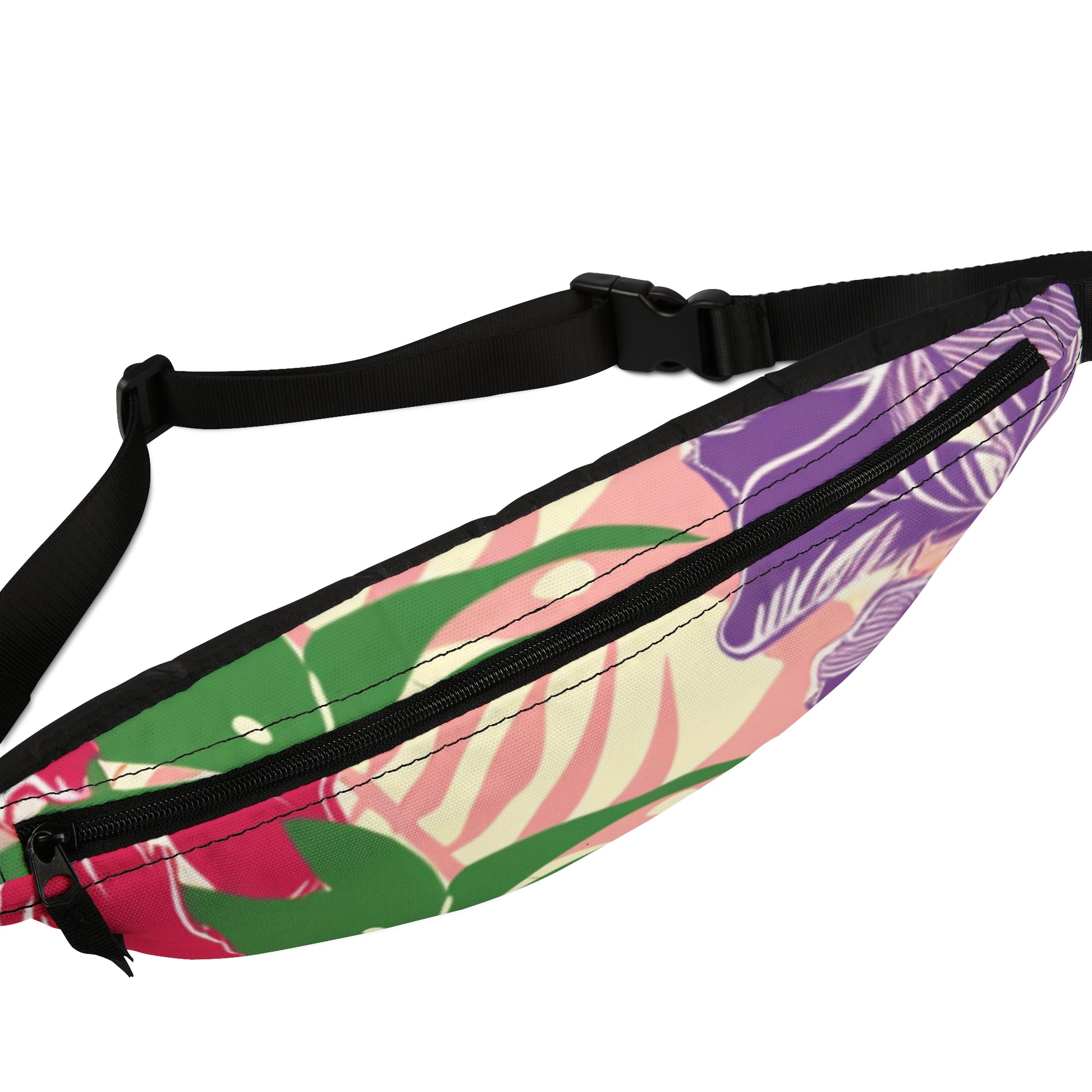 Blooming Tropical Flowers Fanny Pack, Artsulli - Art is Long, Life is Short, Bags, , , , , , , 