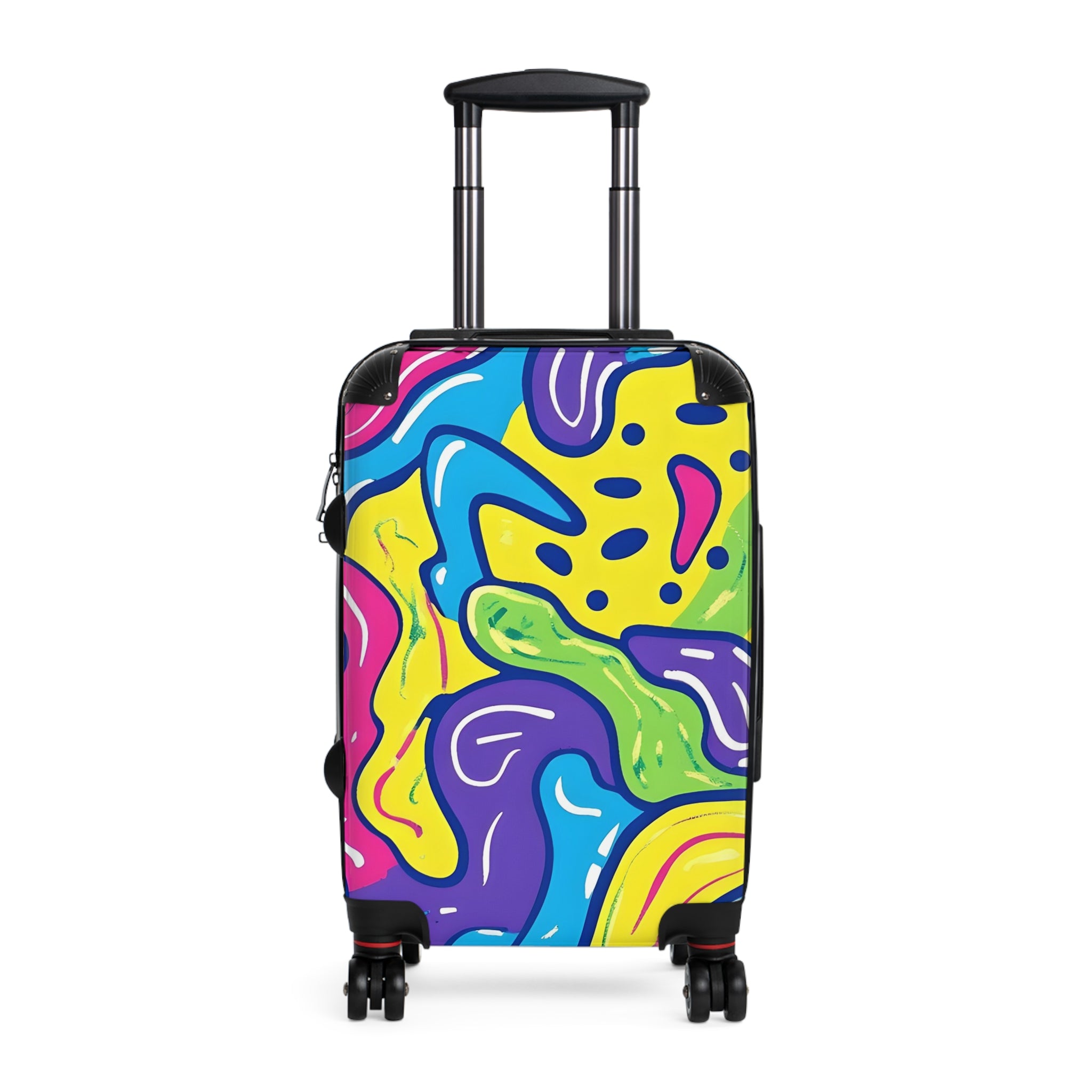 90s Trippy Slime Suitcase, Artsulli - Art is Long, Life is Short, Bags, Size, Small, Color, Black, , , 20655458536637328969