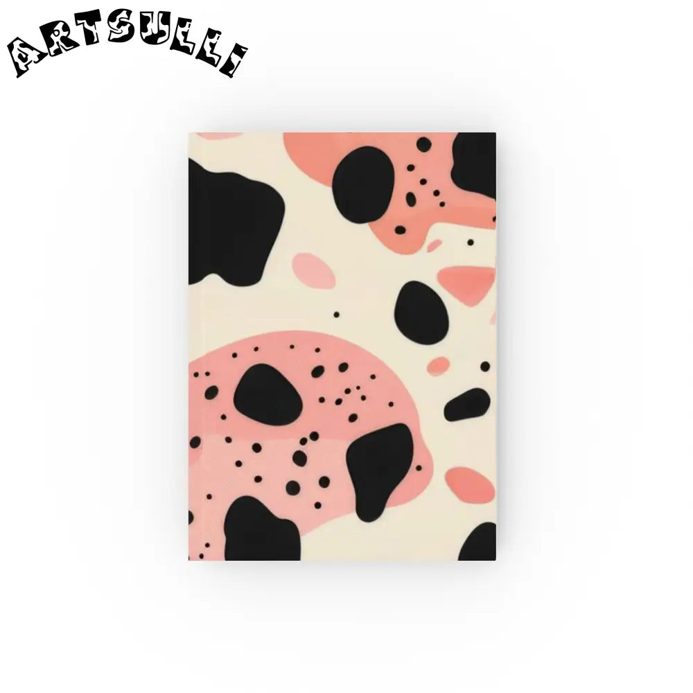 JAKKOUTTHEBXX Pink Cow Print Journal Displays Artistic Work 2025