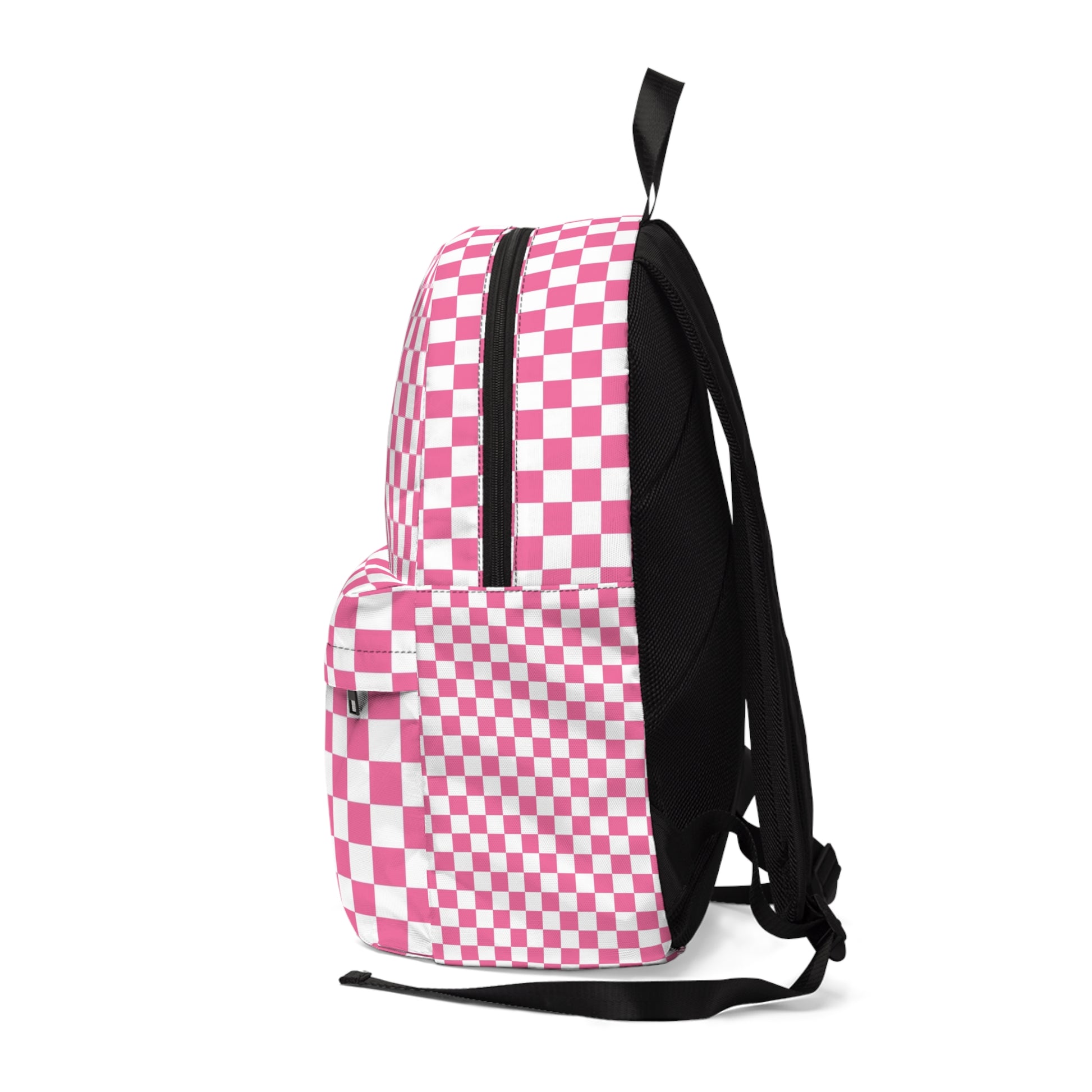 Yuyushiki Pink Check Unisex Classic Backpack, Artsulli - Art is Long, Life is Short, Bags, , , , , , , 