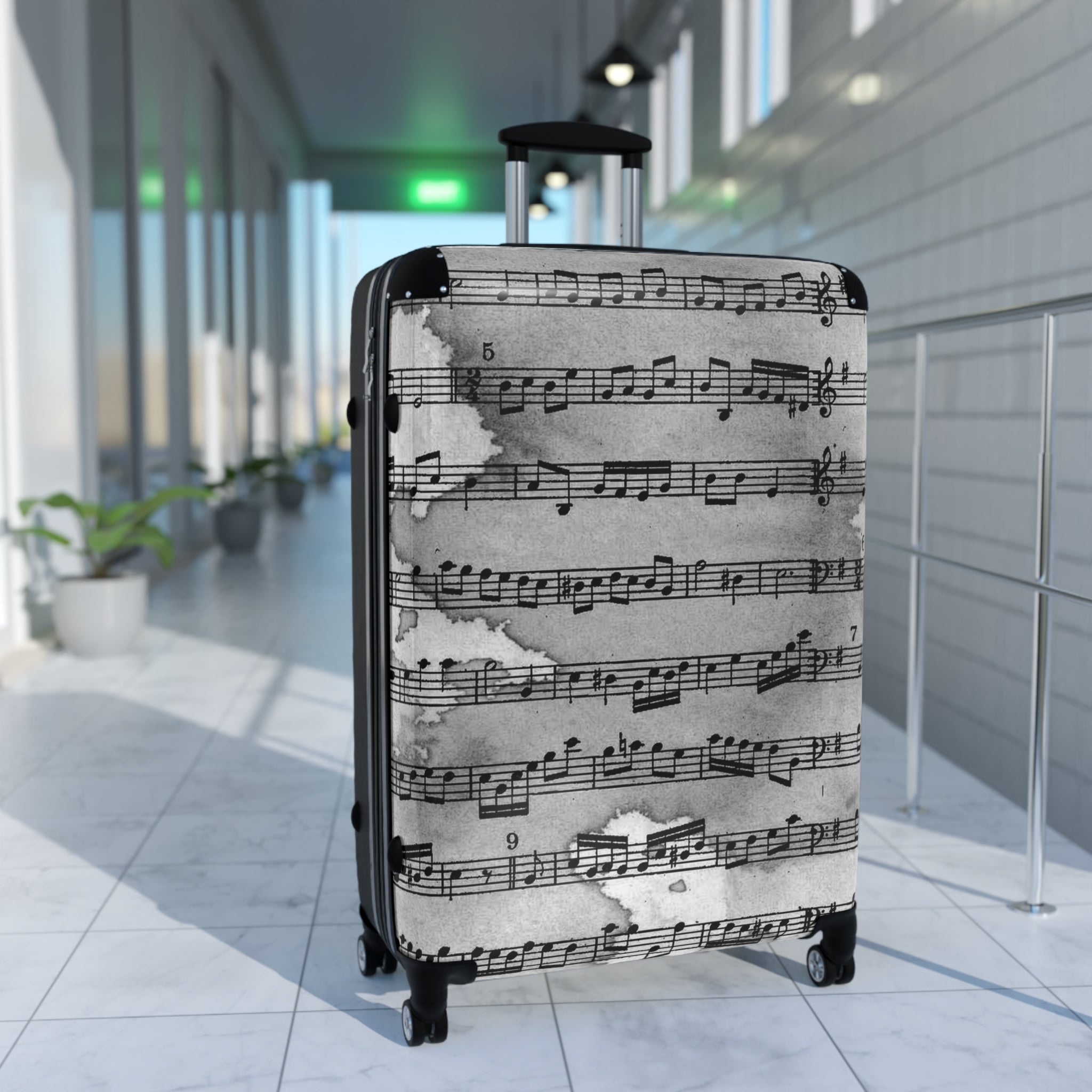 Drip Spill Type Beat Sheet Music Black Suitcase, Artsulli - Art is Long, Life is Short, Bags, , , , , , , 