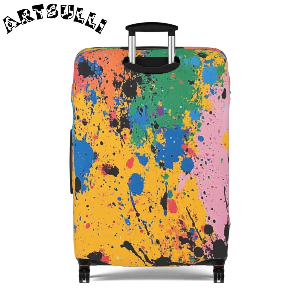 JAKKOUTTHEBXX The Colors Of Paint Splatter Luggage Cover
