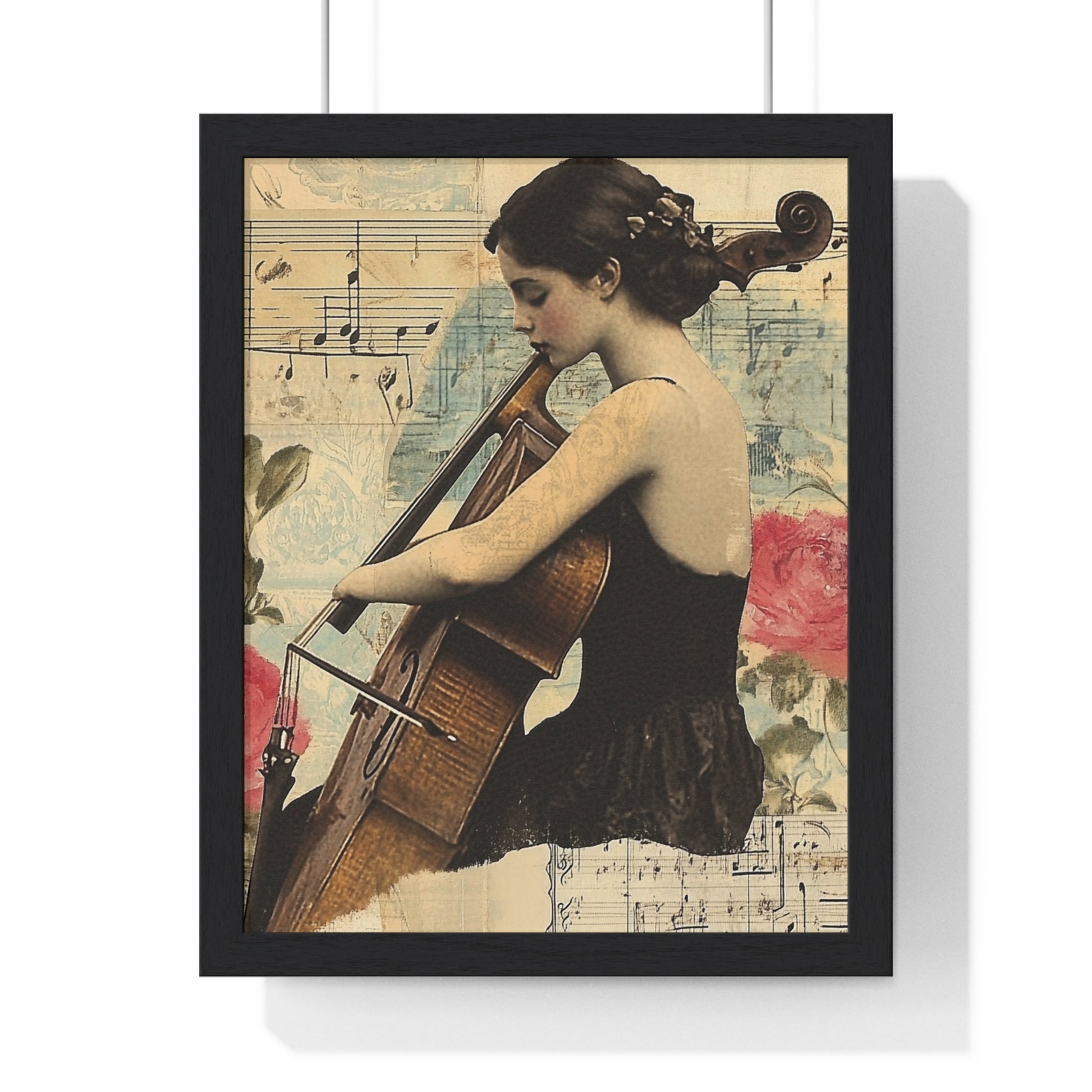 Vaporwave Type Beat Girl Vertical Framed Poster, Artsulli - Art is Long, Life is Short, Poster, Size, 11″ x 14″, Color, Black, , , 86333240770700774314