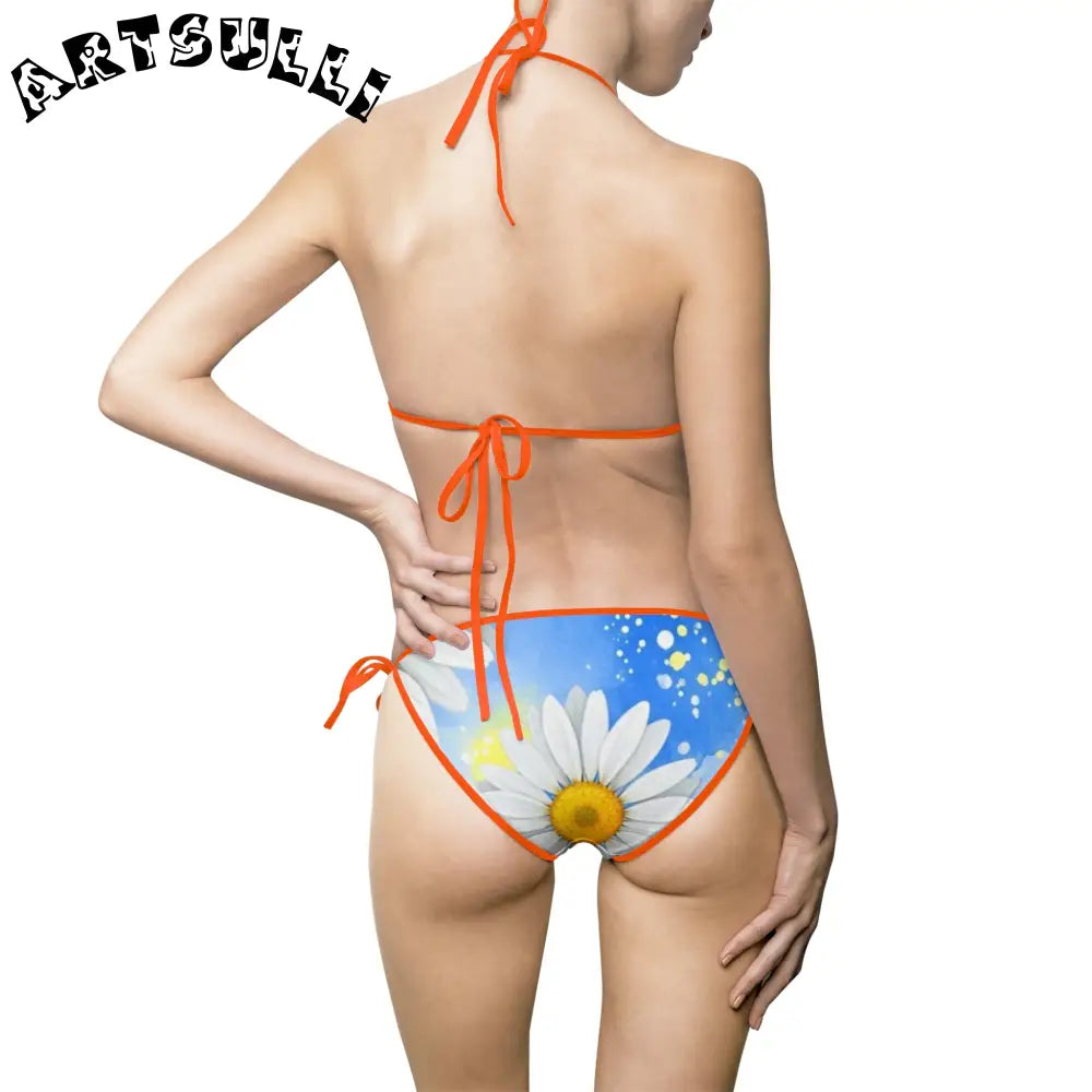 JAKKOUTTHEBXX Daisies Women’s Bikini Swimsuit (AOP) JAKKOUTTHEBXX