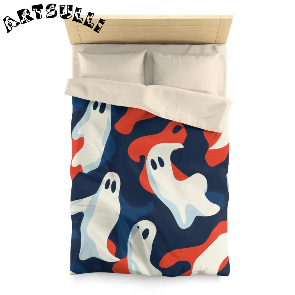 JAKKOUTTHEBXX Camo Ghosts Microfiber Duvet Cover JAKKOUTTHEBXX
