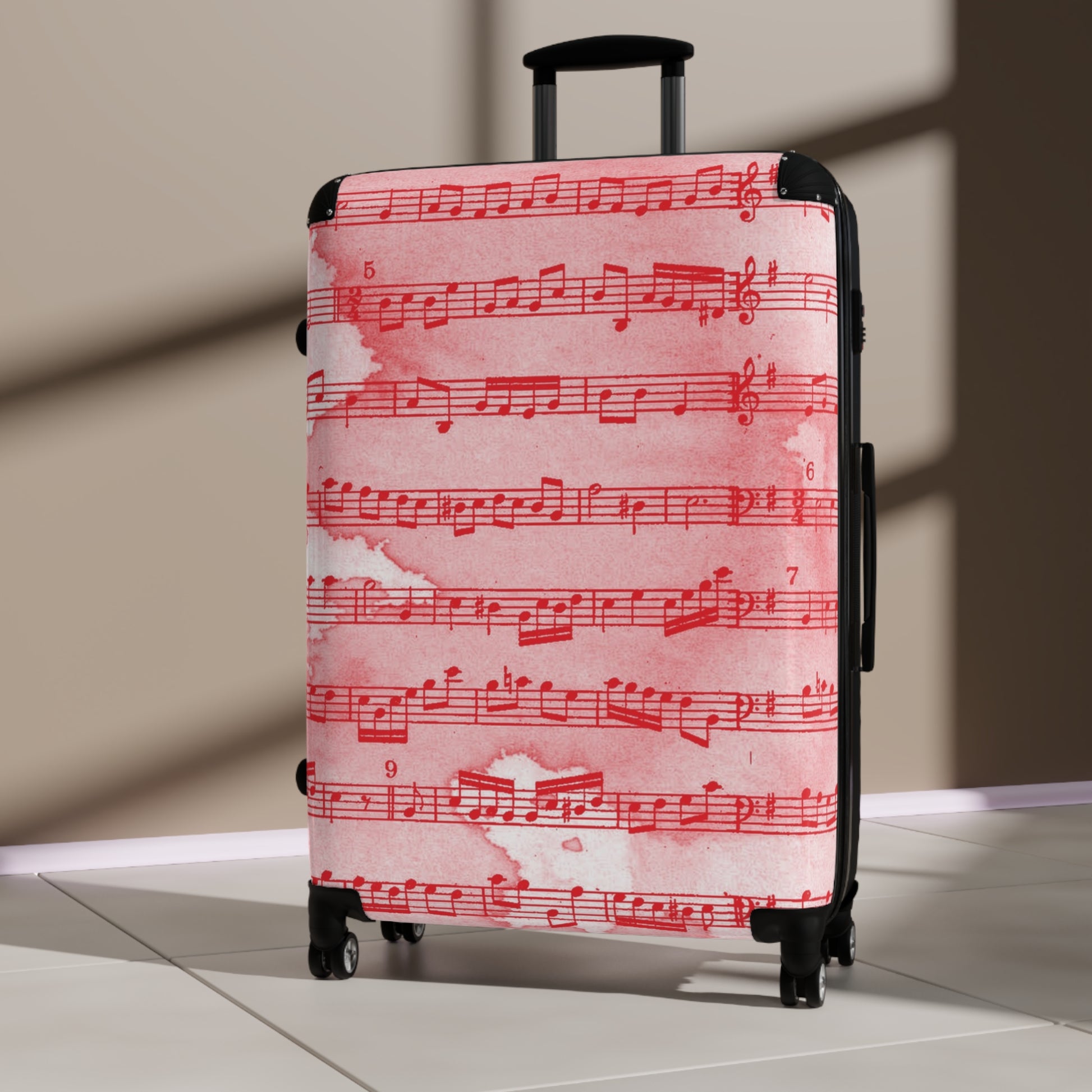 Drip Spill Type Beat Sheet Music Red Suitcase, Artsulli - Art is Long, Life is Short, Bags, , , , , , , 