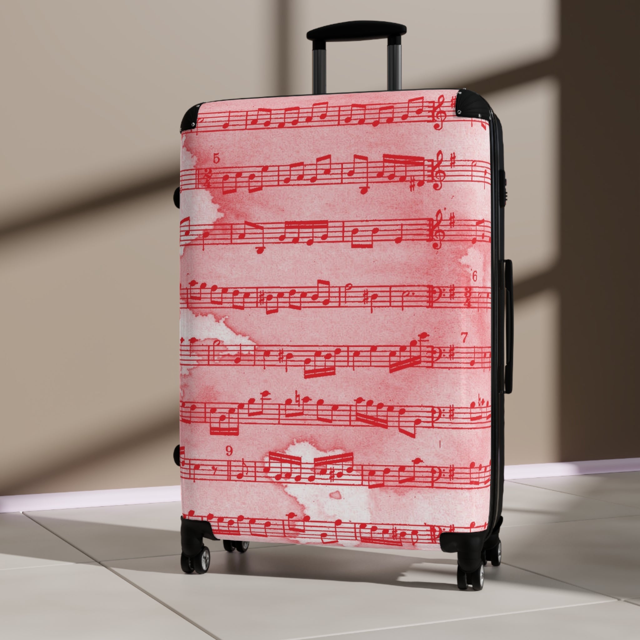 Drip Spill Type Beat Sheet Music Red Suitcase, Artsulli - Art is Long, Life is Short, Bags, , , , , , , 