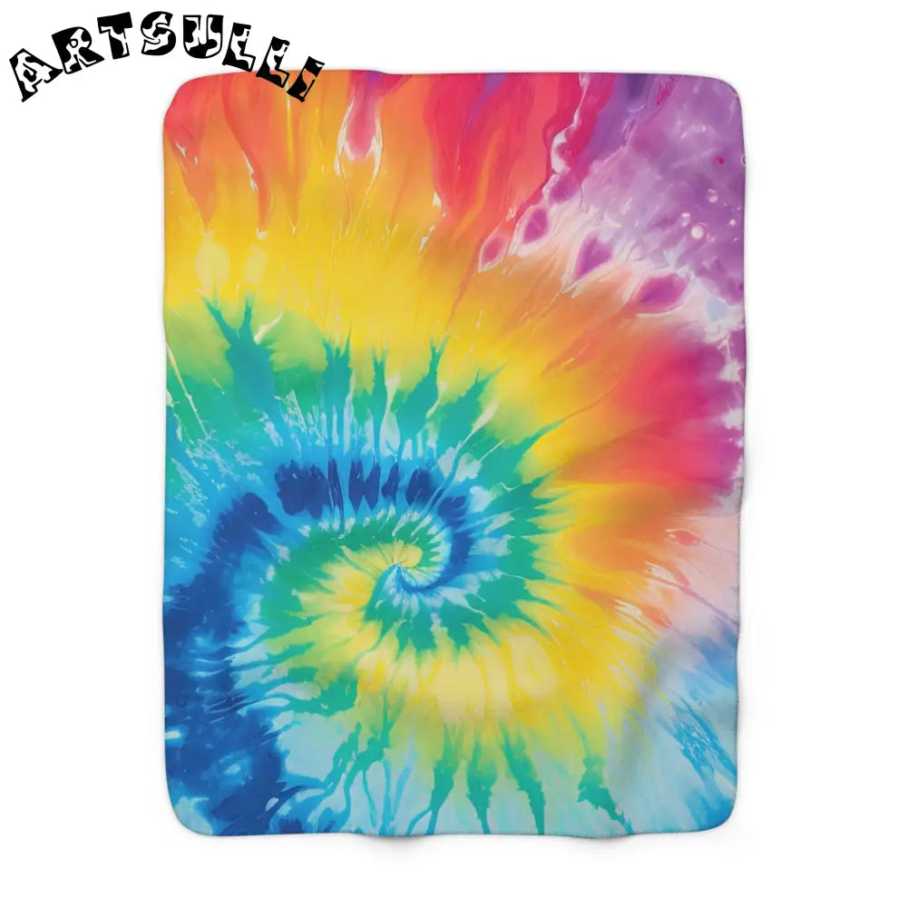 JAKKOUTTHEBXX Rainbow Spiral Cozy Fleece Blanket 2025