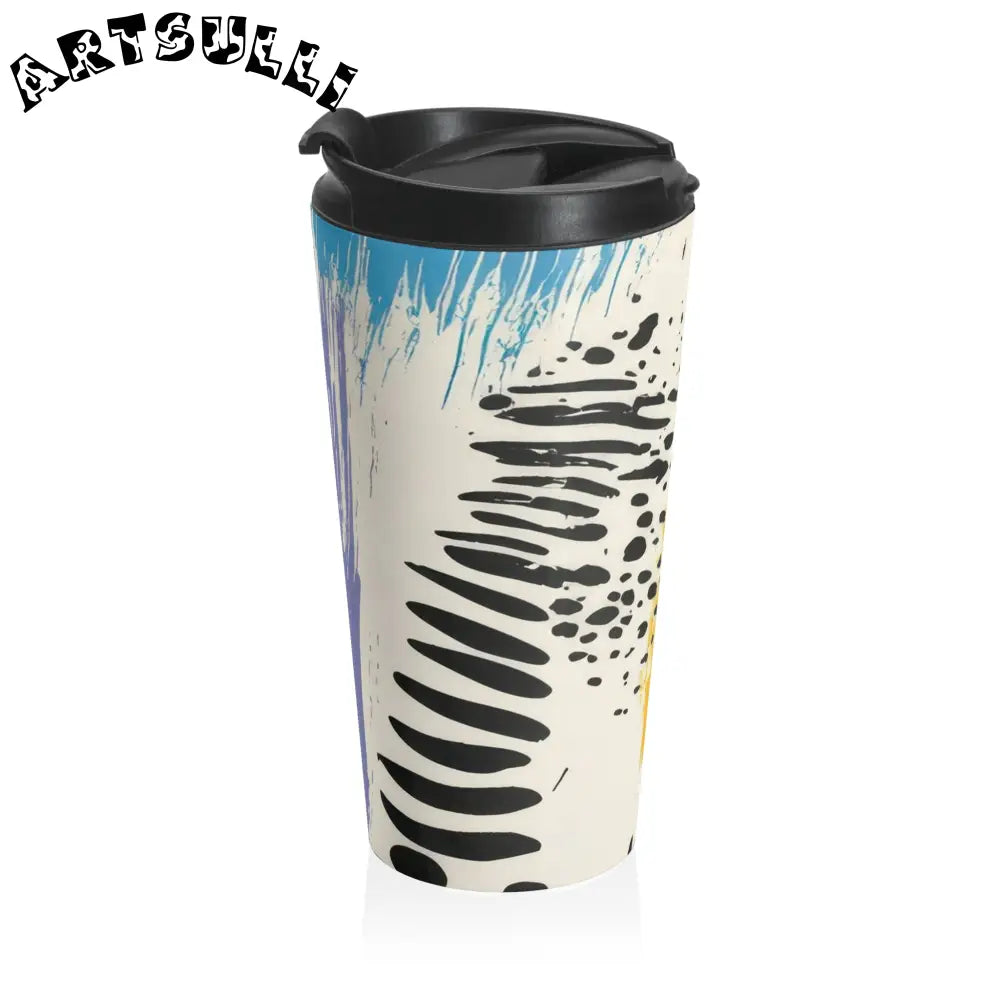 JAKKOUTTHEBXX Rae Zebra Rhapsody Stainless Steel Travel Mug