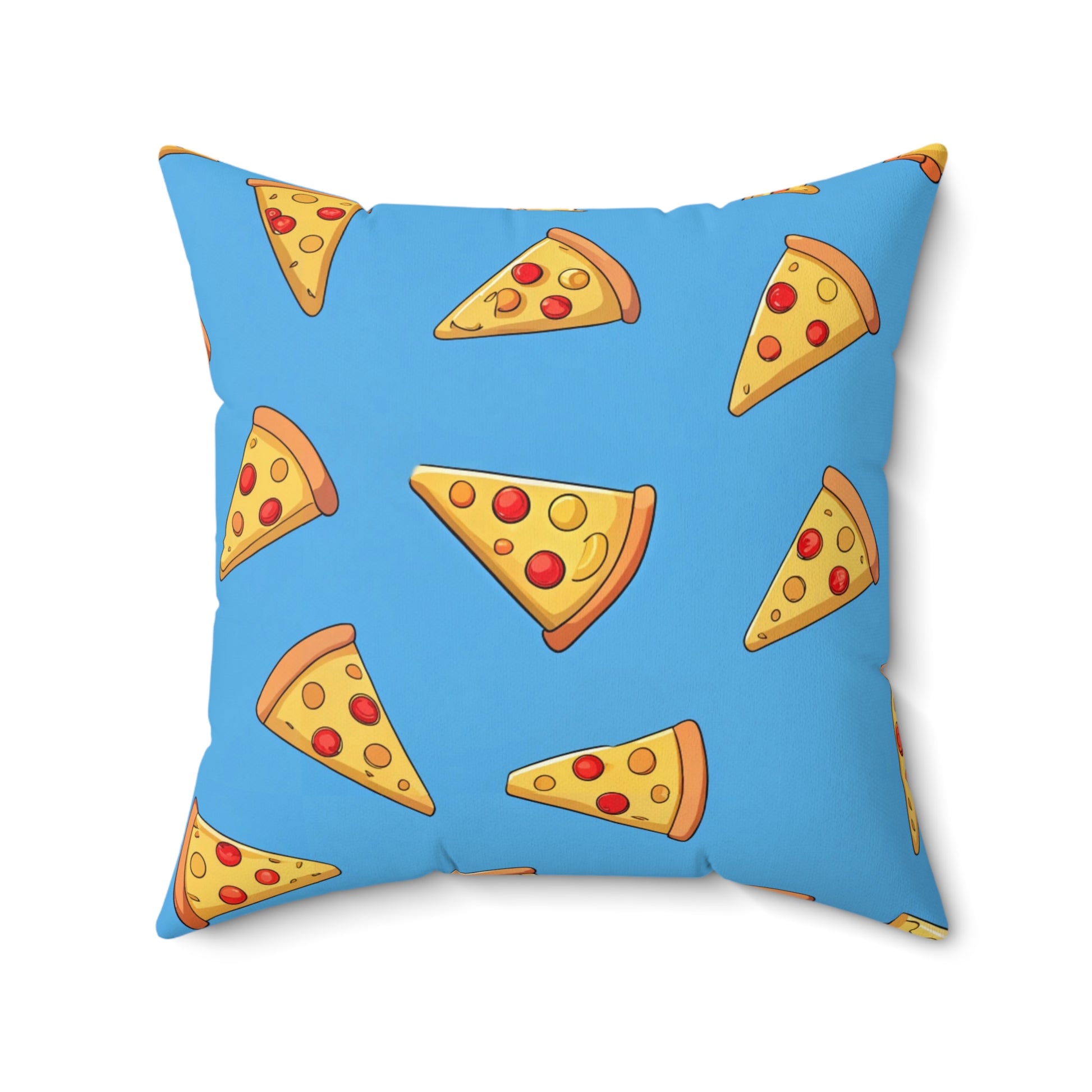 Blue Pizza Dreamscape Spun Polyester Square Pillow, Artsulli - Art is Long, Life is Short, Home Decor, , , , , , , 