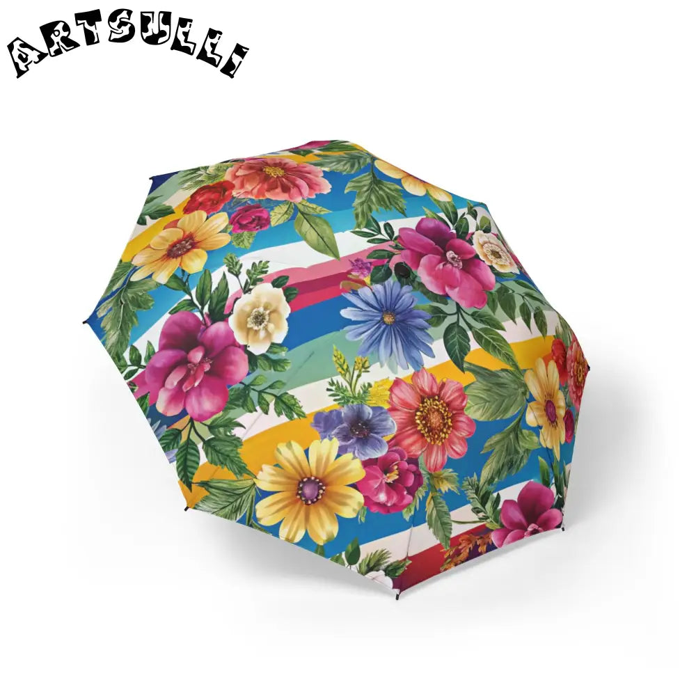 JAKKOUTTHEBXX Colorful Floral and Striped Umbrella 2025