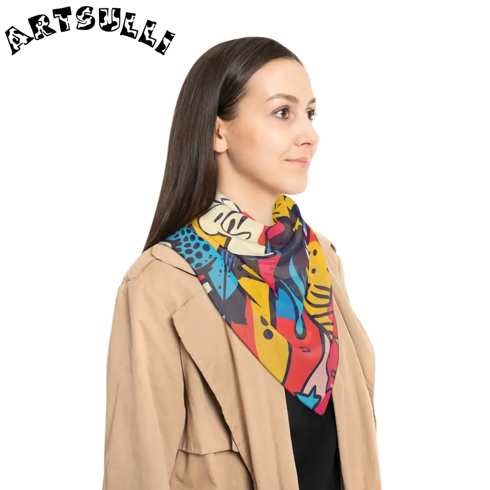JAKKOUTTHEBXX Comic x Pop Art Poly Scarf JAKKOUTTHEBXX Artsulli