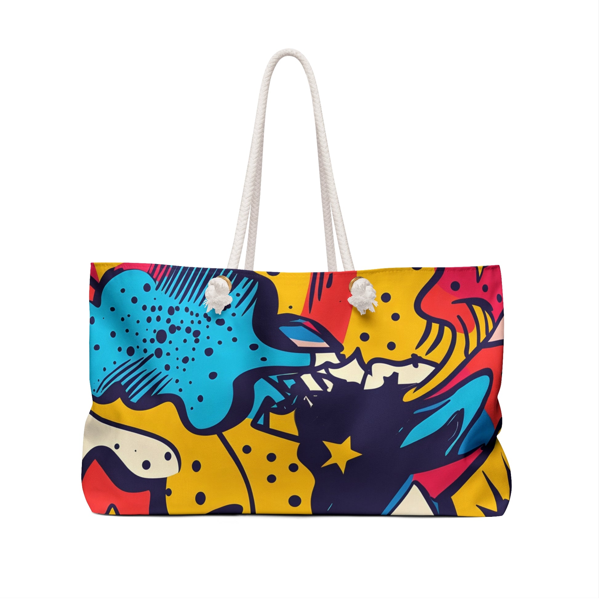 Comic x Pop Art Weekender Bag, Artsulli - Art is Long, Life is Short, Bags, , , , , , , 