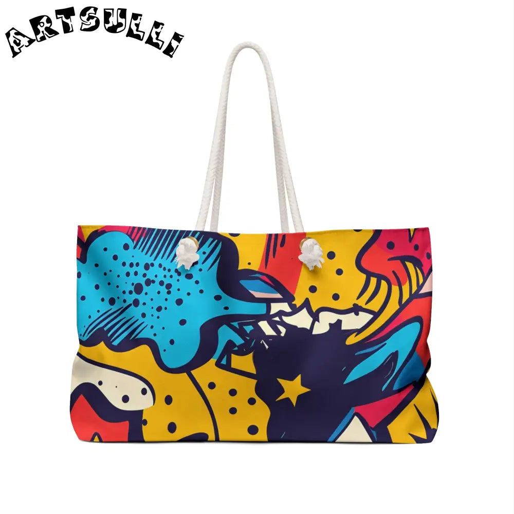 JAKKOUTTHEBXX Comic x Pop Art Weekender Bag JAKKOUTTHEBXX Artsulli