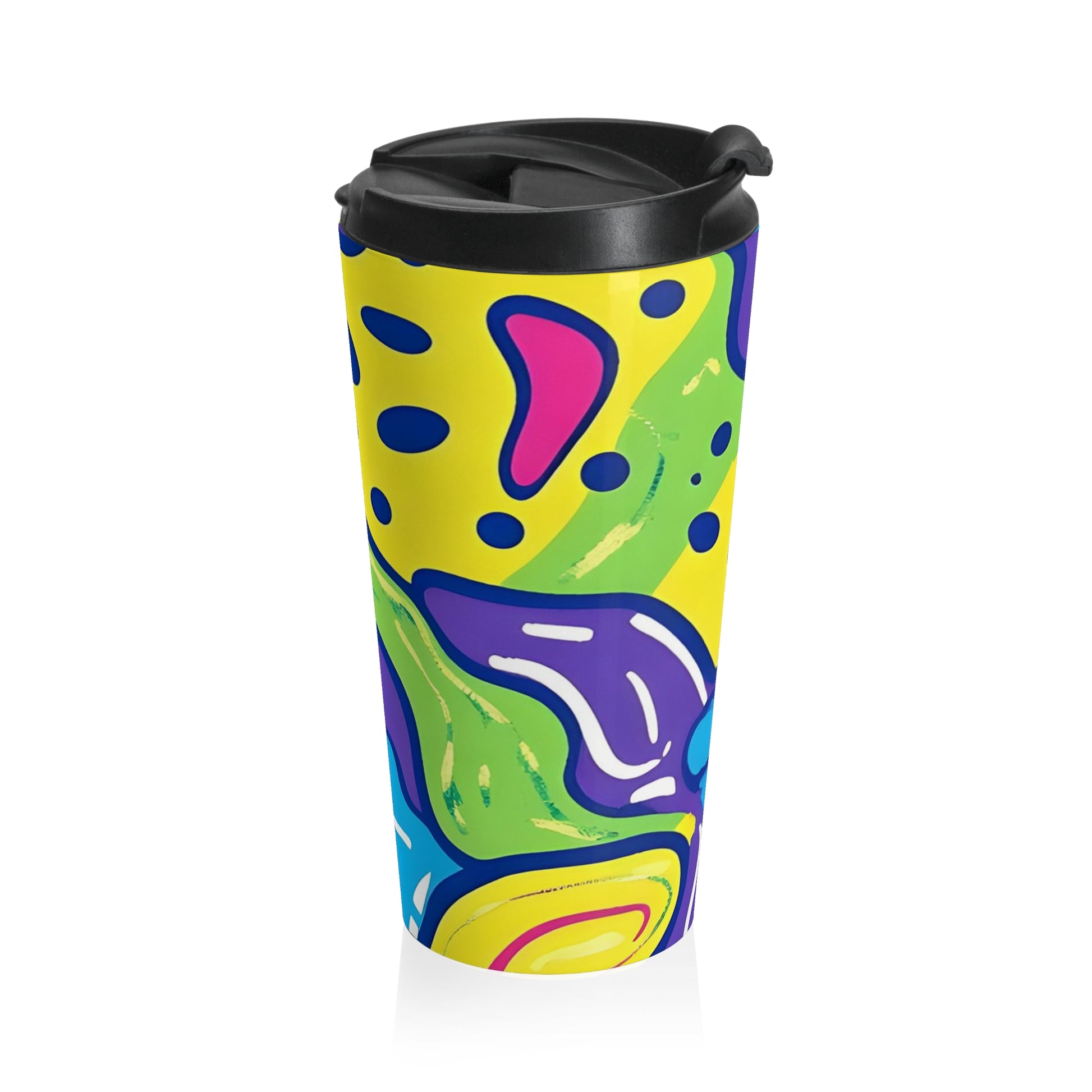 90s Trippy Slime Stainless Steel Travel Mug, Artsulli - Art is Long, Life is Short, Mug, , , , , , , 