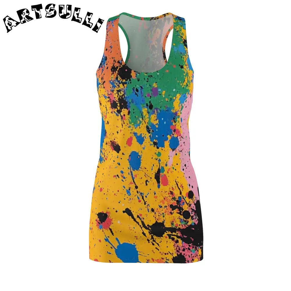 JAKKOUTTHEBXX The Colors Of Paint Splatter Women’s Cut & Sew