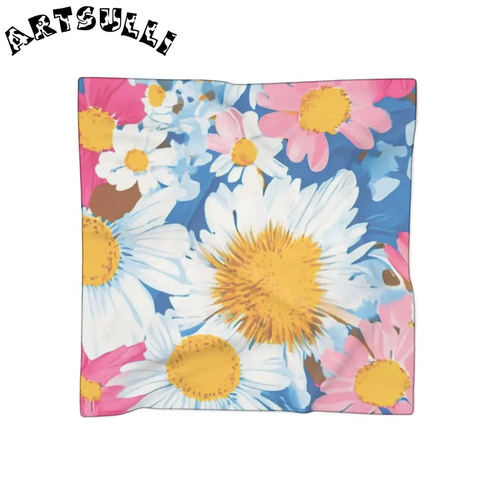 JAKKOUTTHEBXX CDG Daisy Dream Blue Poly Scarf JAKKOUTTHEBXX Artsulli