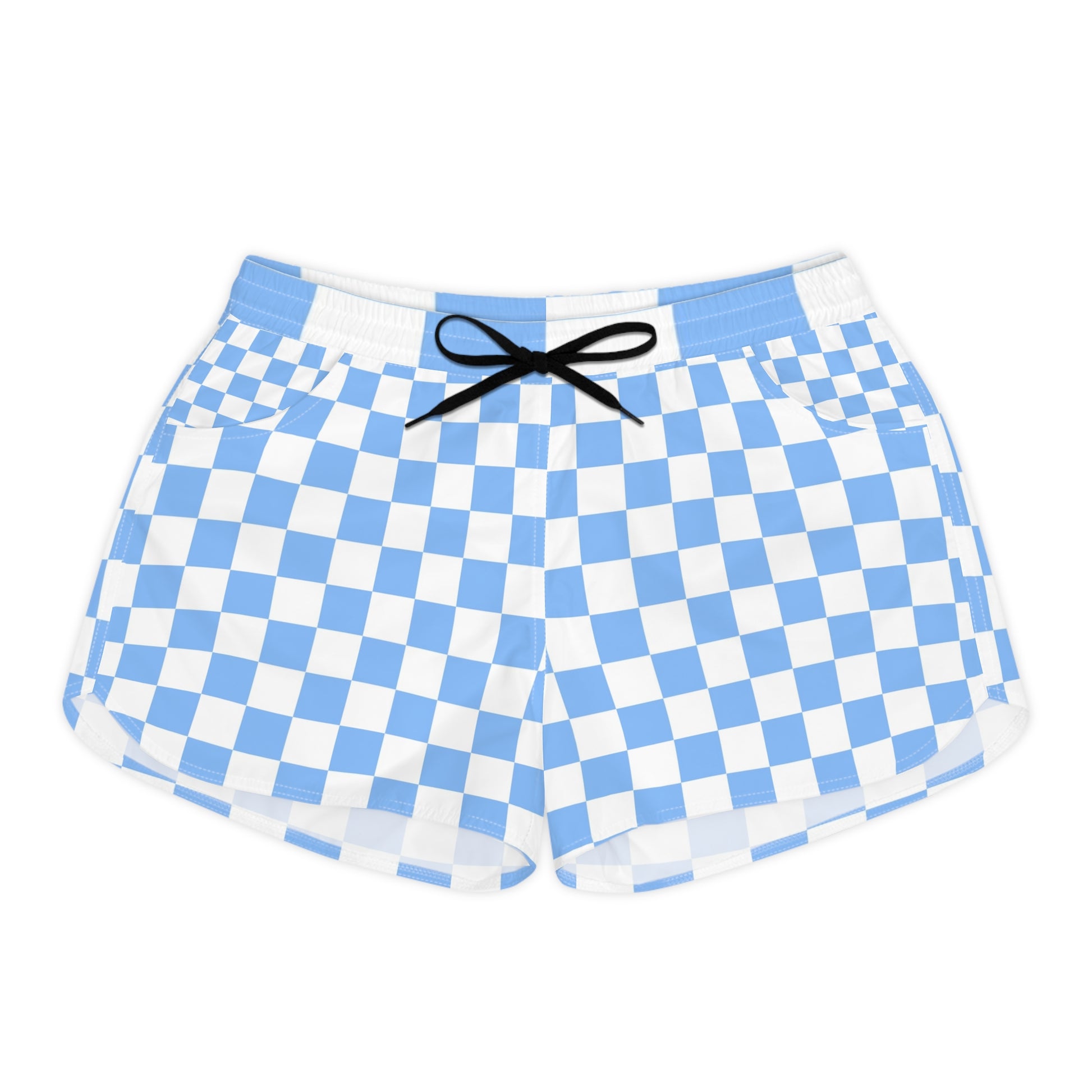 80s Surf Magic SVG Women's Casual Shorts (AOP), Artsulli - Art is Long, Life is Short, All Over Prints, Size, S, Color, Black drawstring, , , 17034022557850574933