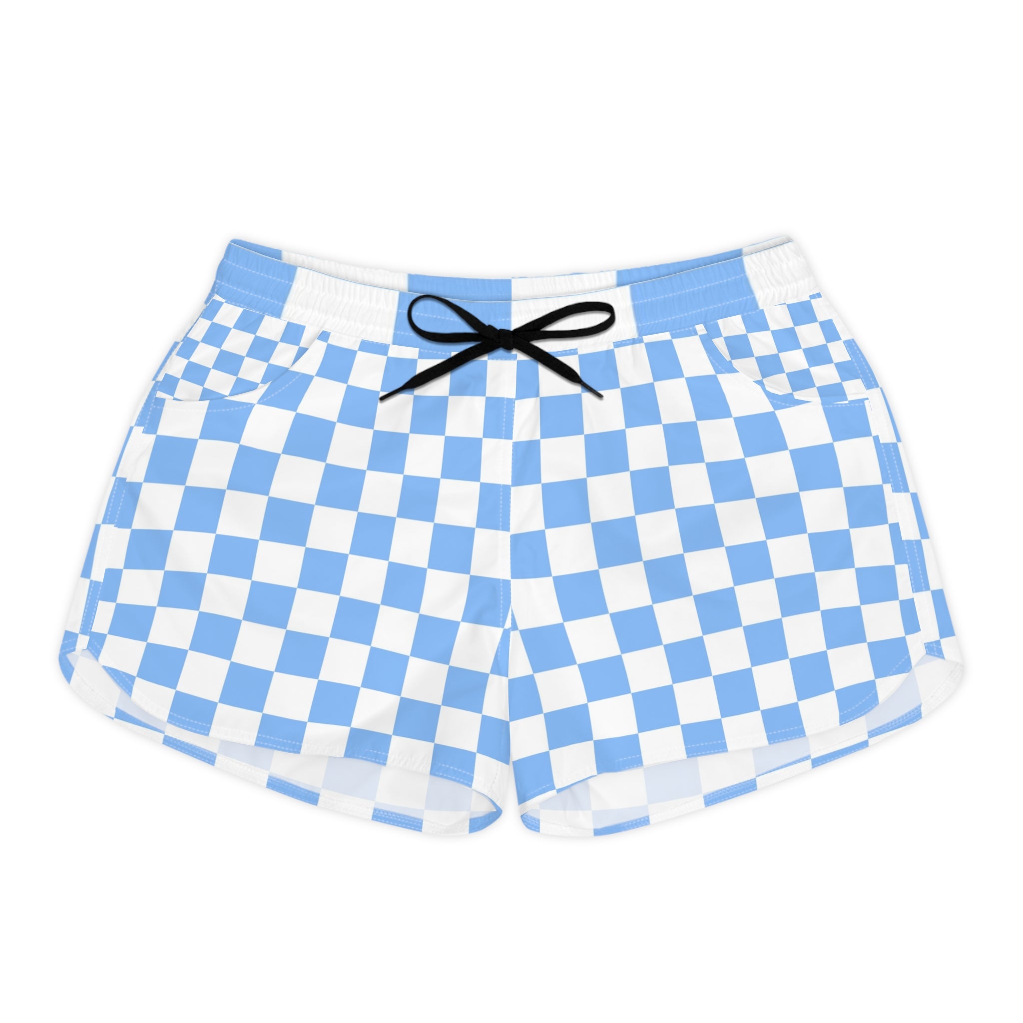 80s Surf Magic SVG Women's Casual Shorts (AOP), Artsulli - Art is Long, Life is Short, All Over Prints, Size, S, Color, Black drawstring, , , 17034022557850574933