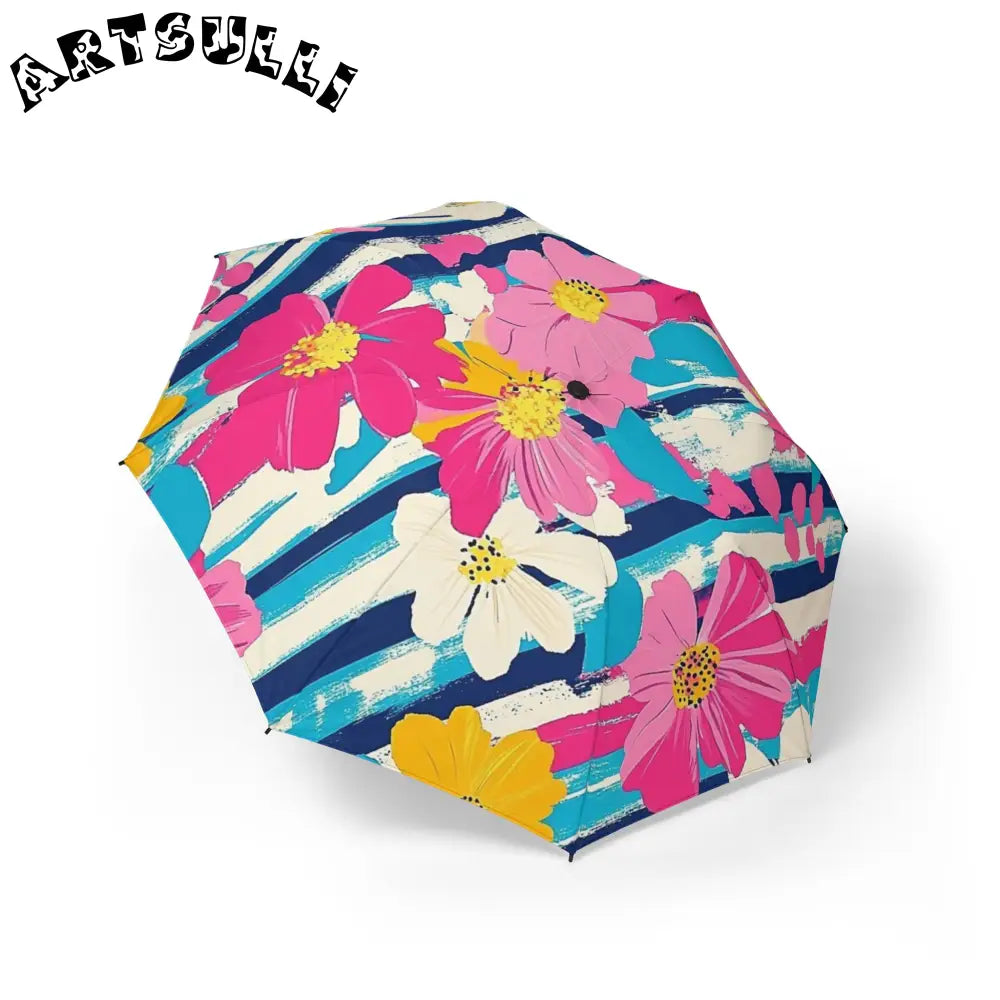JAKKOUTTHEBXX Dayglo Floral Stripes Multi-Color Semi-Automatic