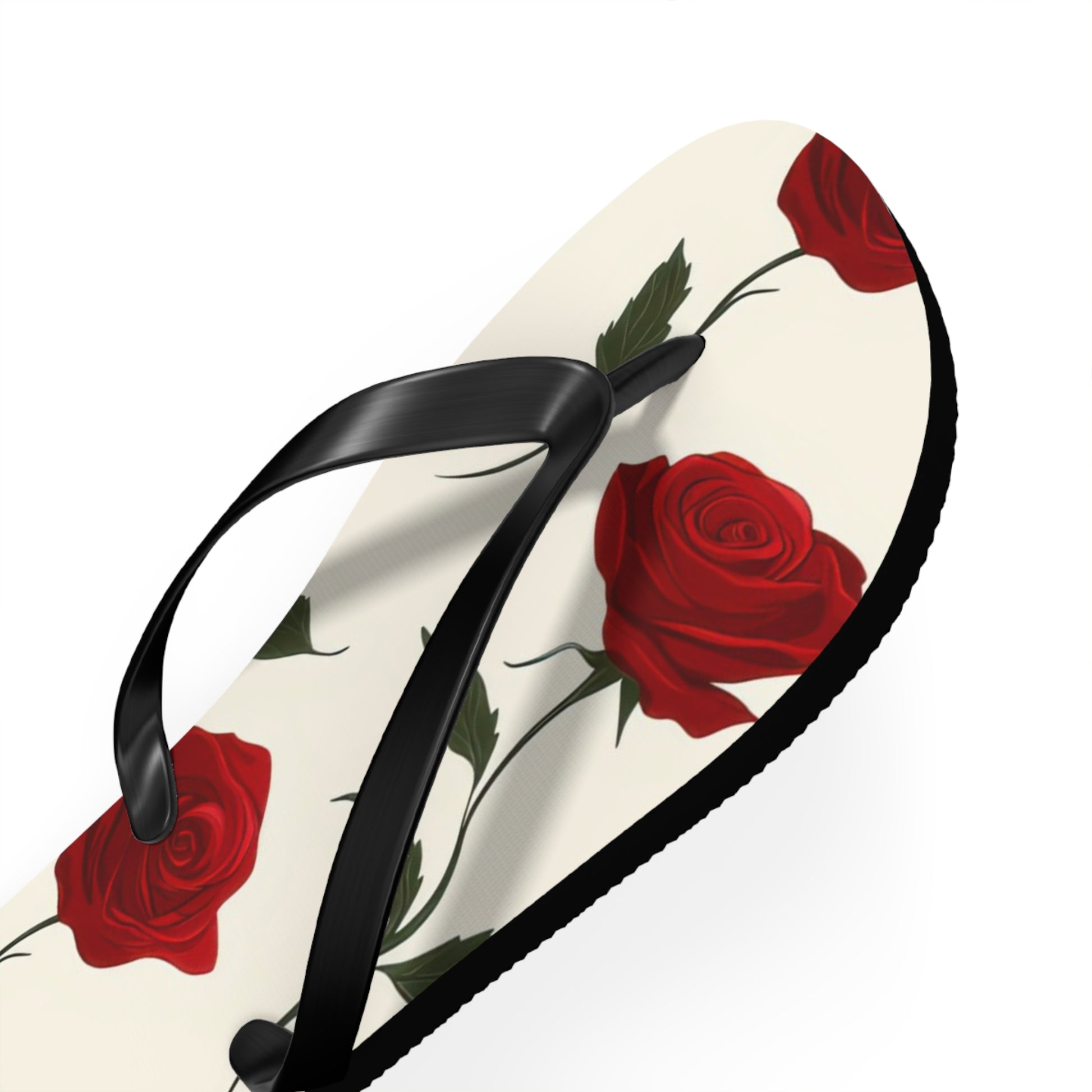 Red Roses Flip Flops, Artsulli - Art is Long, Life is Short, Shoes, , , , , , , 