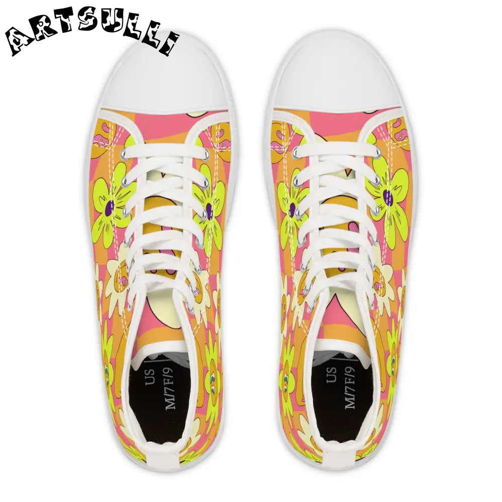JAKKOUTTHEBXX Trippy Sour Face Rave Women’s High Top Sneakers