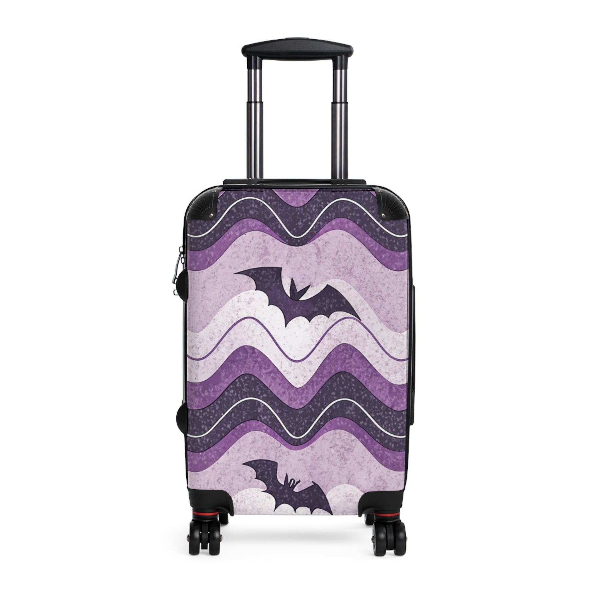 Bat Wave Suitcase, Artsulli - Art is Long, Life is Short, Bags, Size, Small, Color, Black, , , 45594947959386