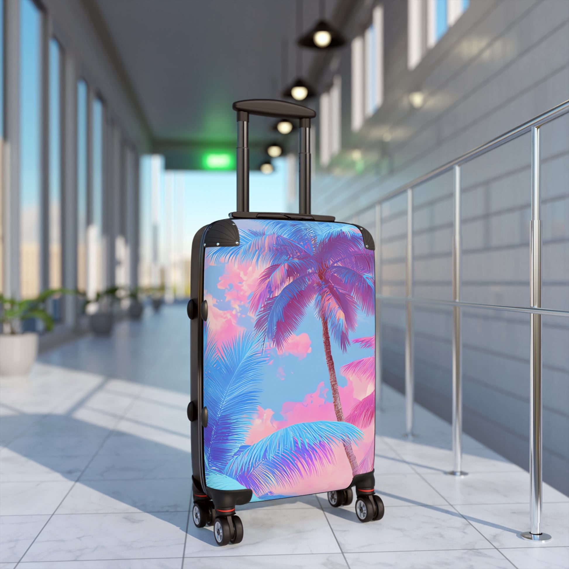 Ethereal Pastel Palms Suitcase, Artsulli - Art is Long, Life is Short, Bags, , , , , , , 