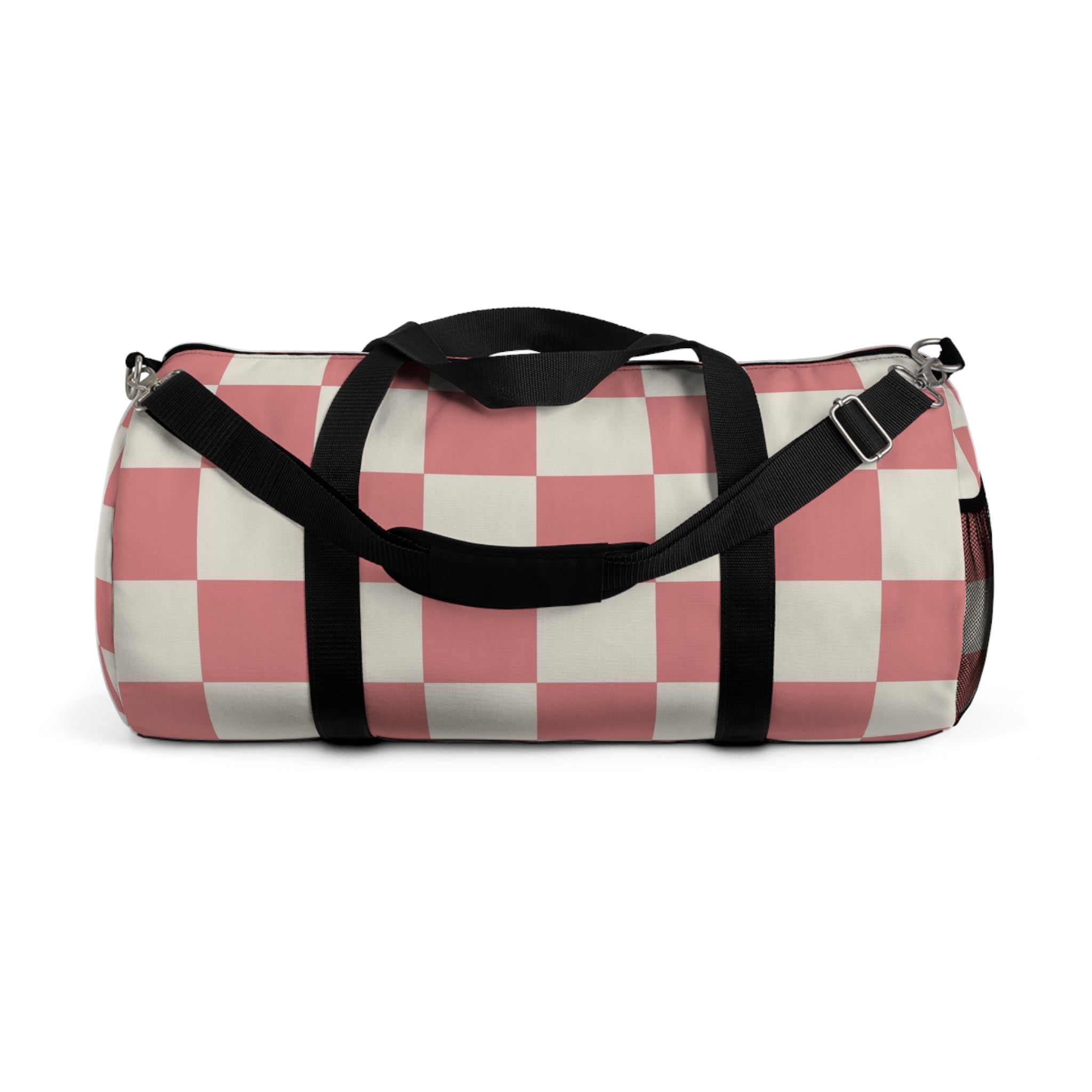 Retro Checkered Grassland Sprites Duffel Bag, Artsulli - Art is Long, Life is Short, Bags, Size, Large, , , , , 33885049149792522749