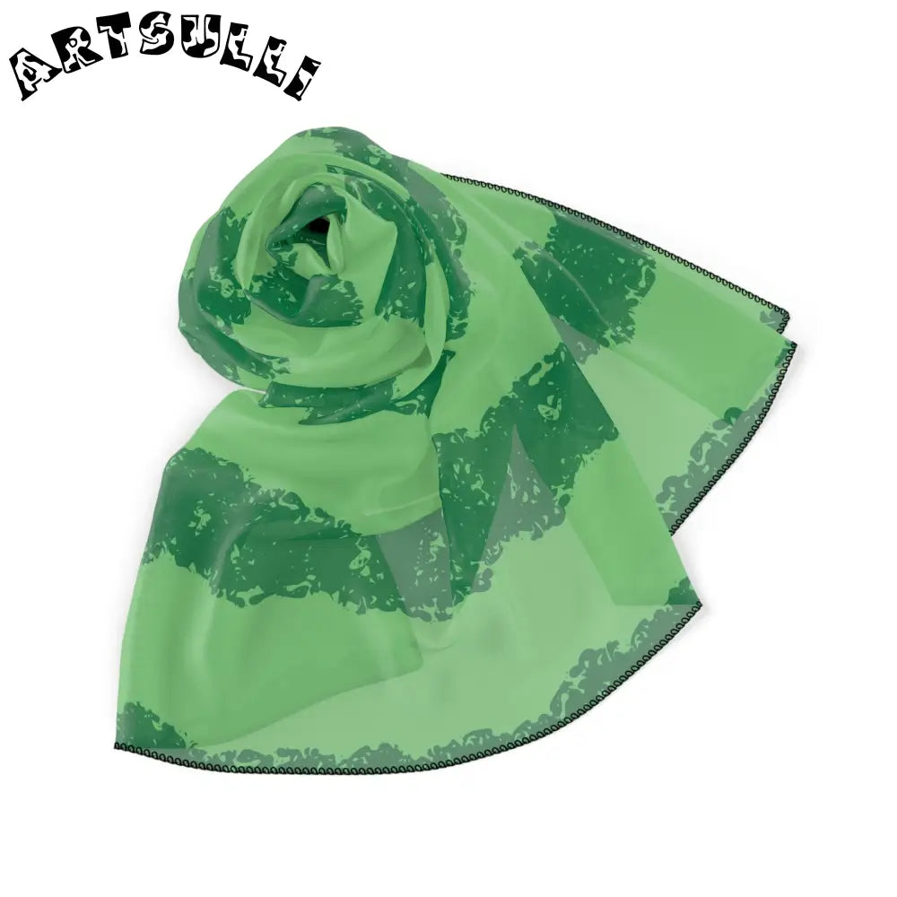 JAKKOUTTHEBXX Watermelon Green Poly Scarf JAKKOUTTHEBXX Artsulli