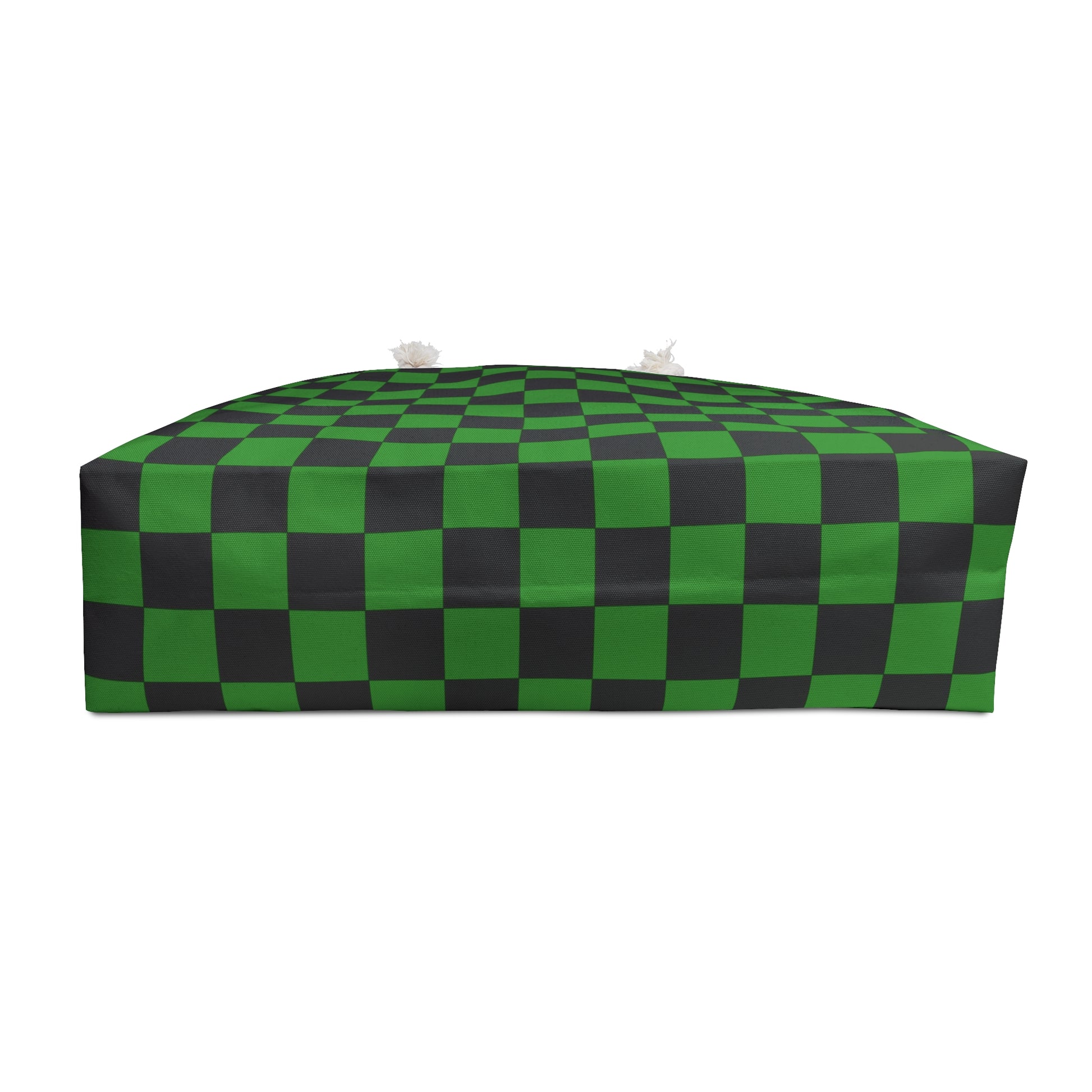 Checkerboard Green and Black Weekender Bag, Artsulli - Art is Long, Life is Short, Bags, , , , , , , 