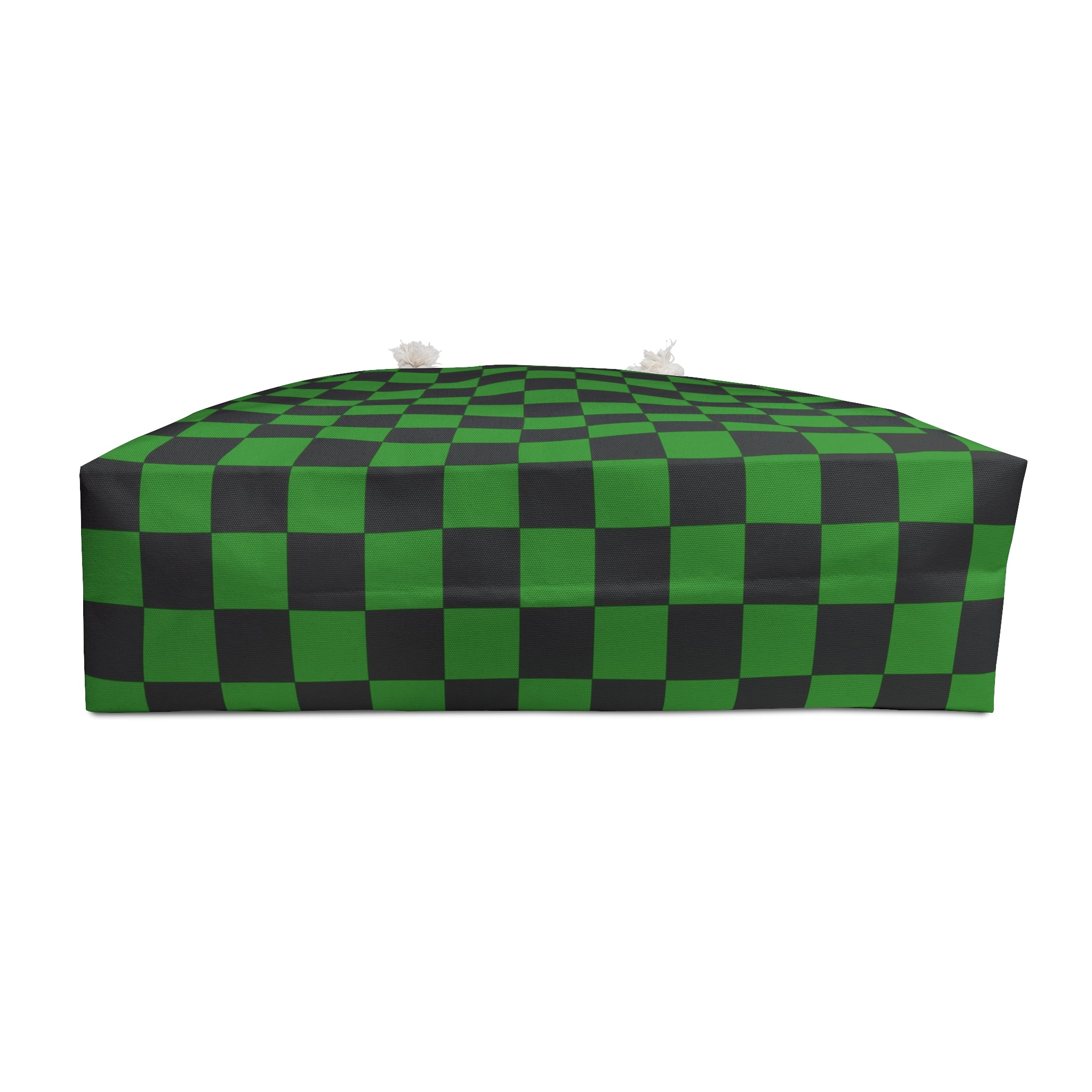 Checkerboard Green and Black Weekender Bag, Artsulli - Art is Long, Life is Short, Bags, , , , , , , 